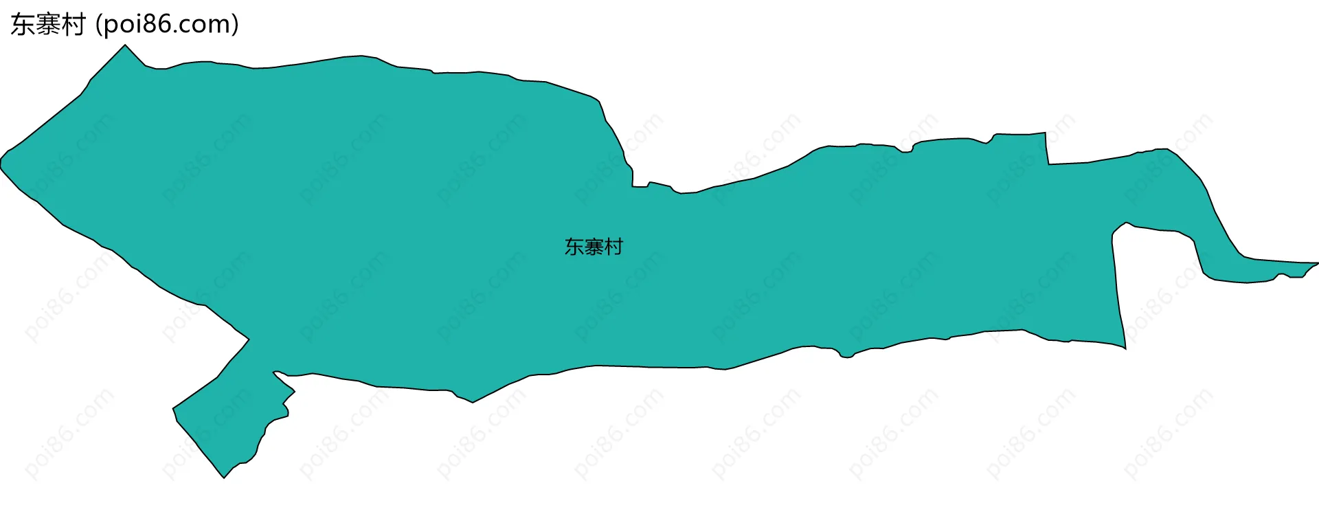 东寨村边界地图