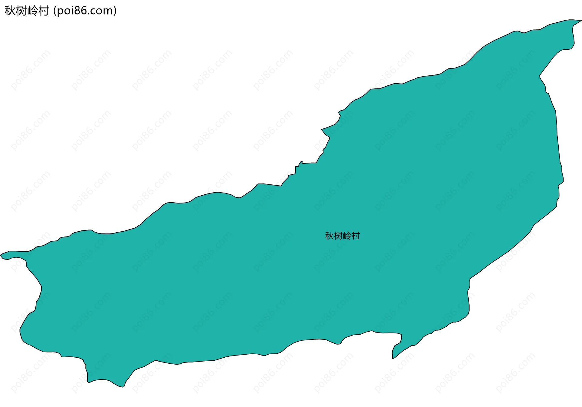 秋树岭村边界地图