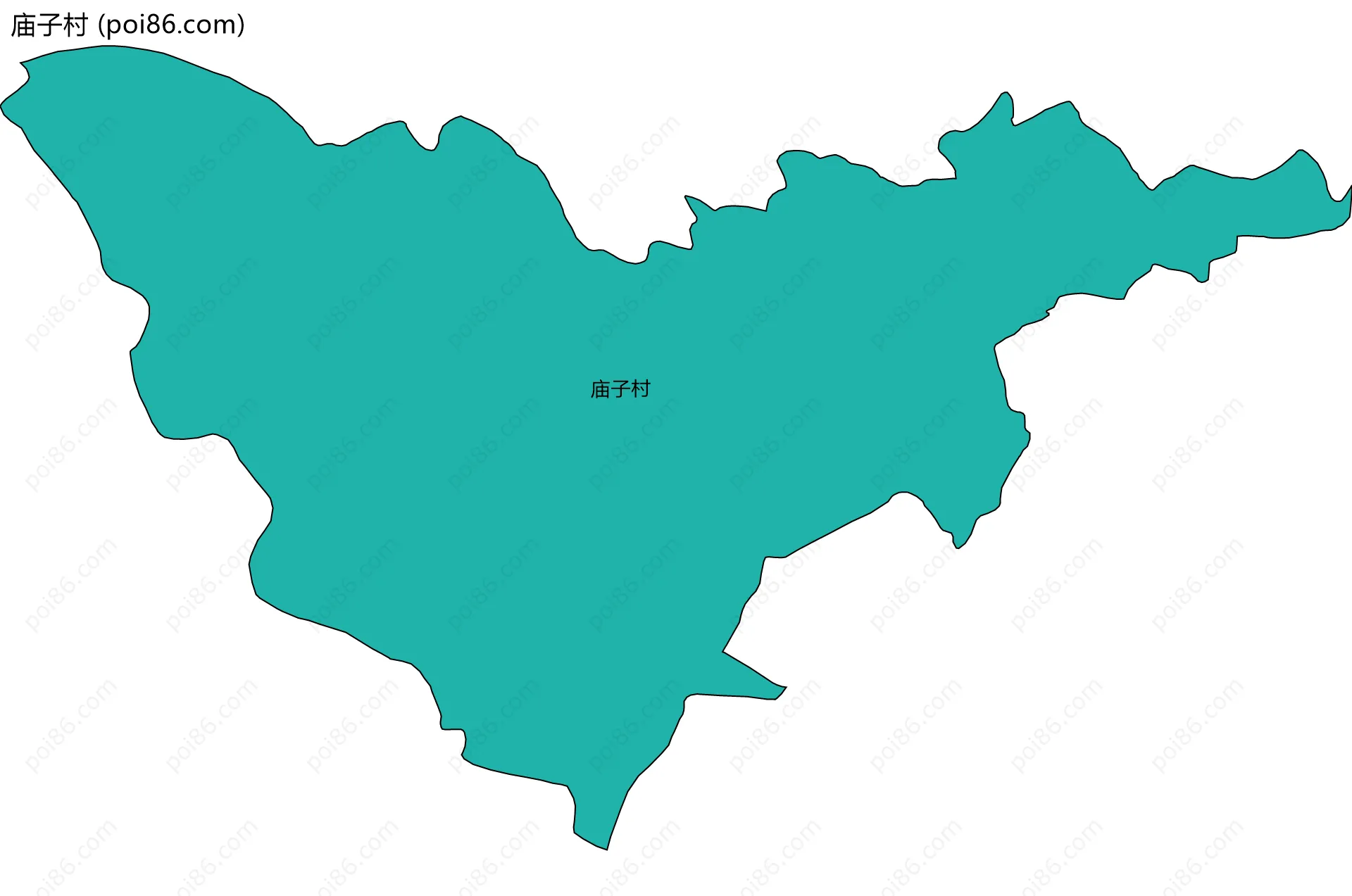 庙子村边界地图