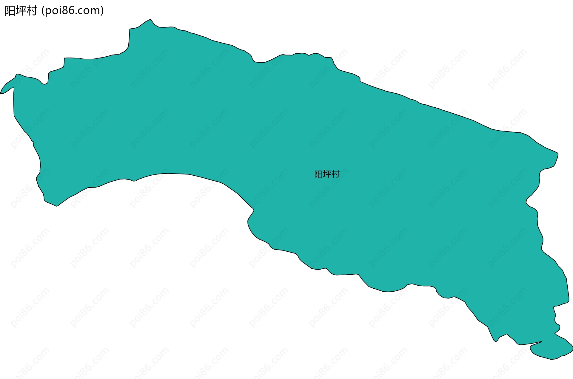 阳坪村边界地图