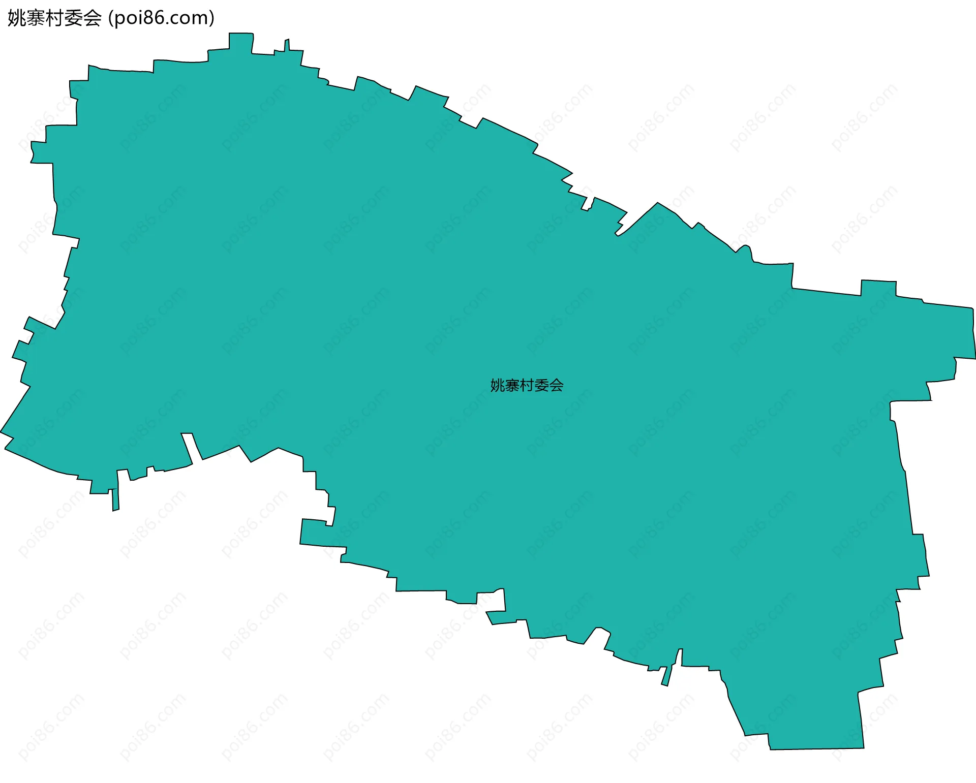 姚寨村委会边界地图
