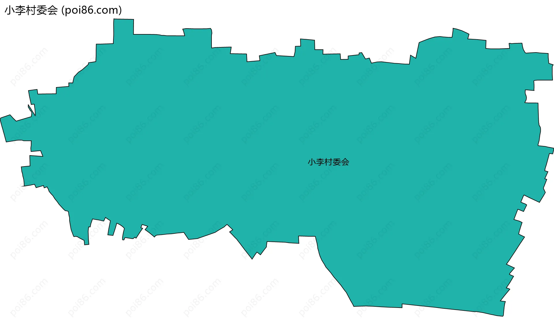 小李村委会边界地图