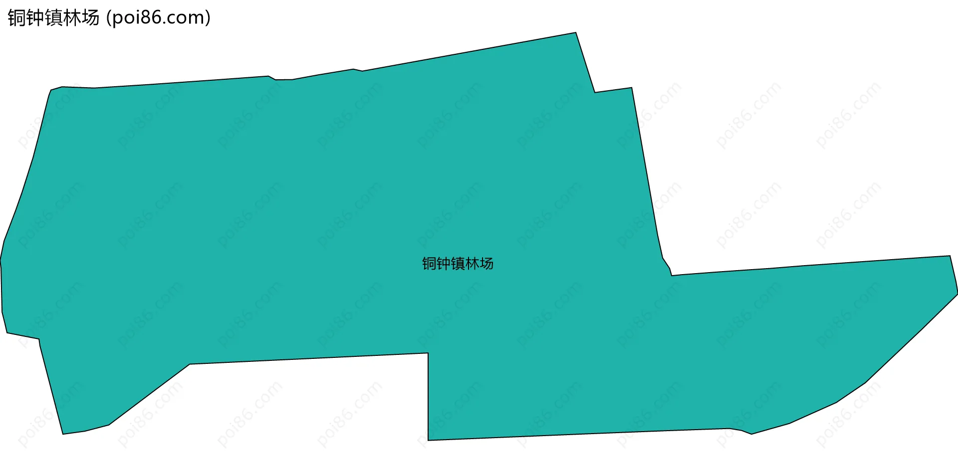 铜钟镇林场边界地图