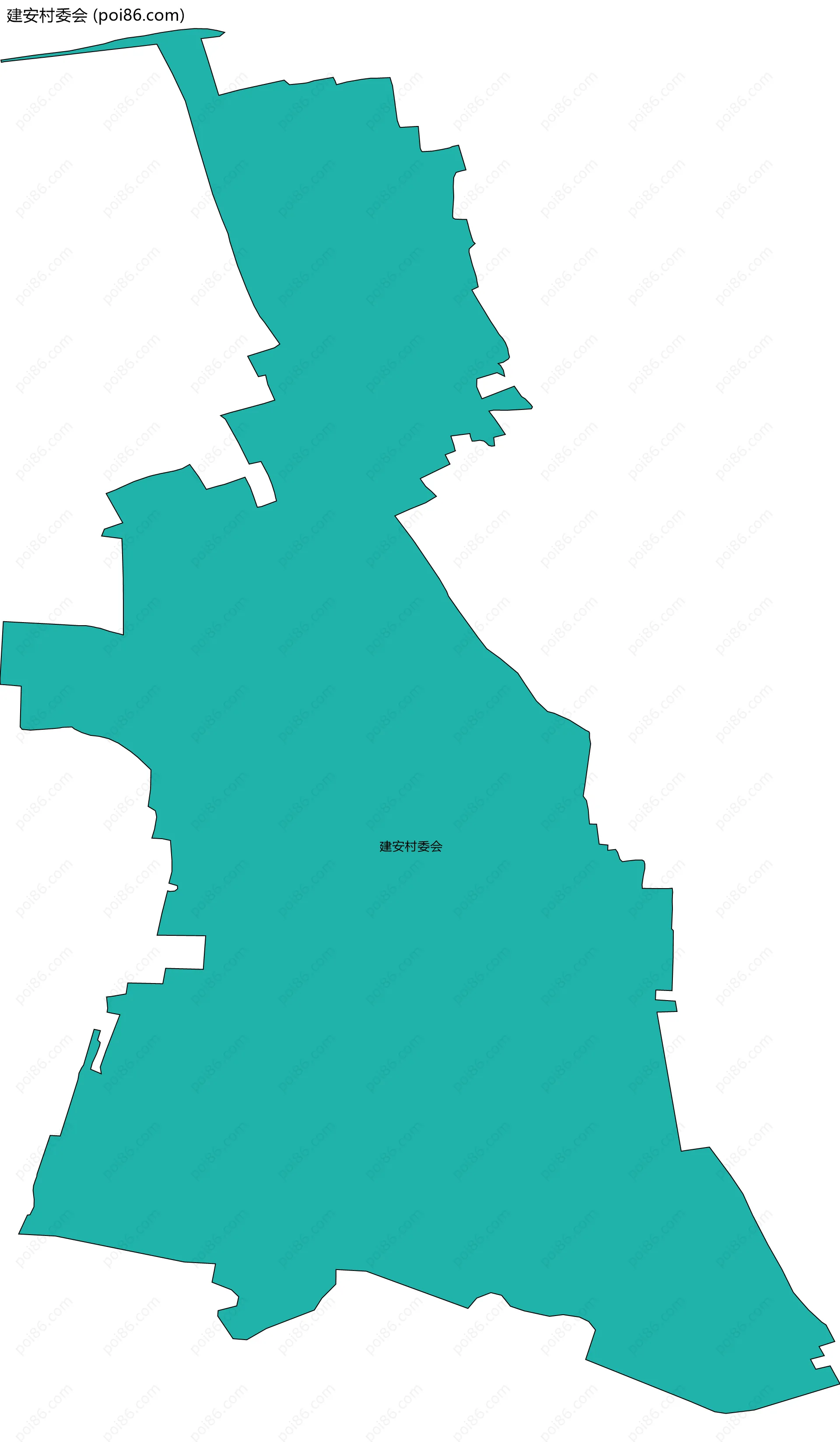 建安村委会边界地图