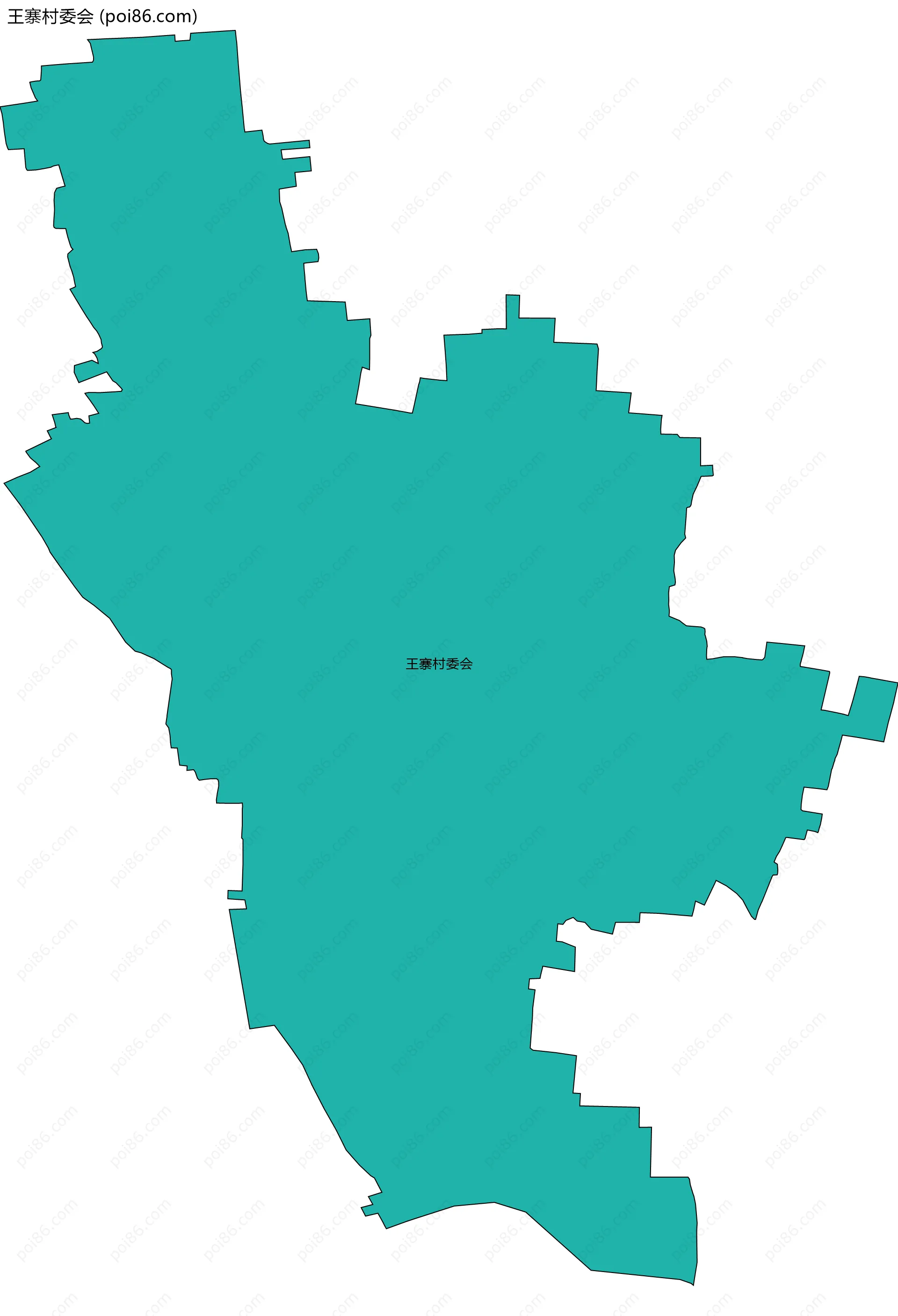 王寨村委会边界地图