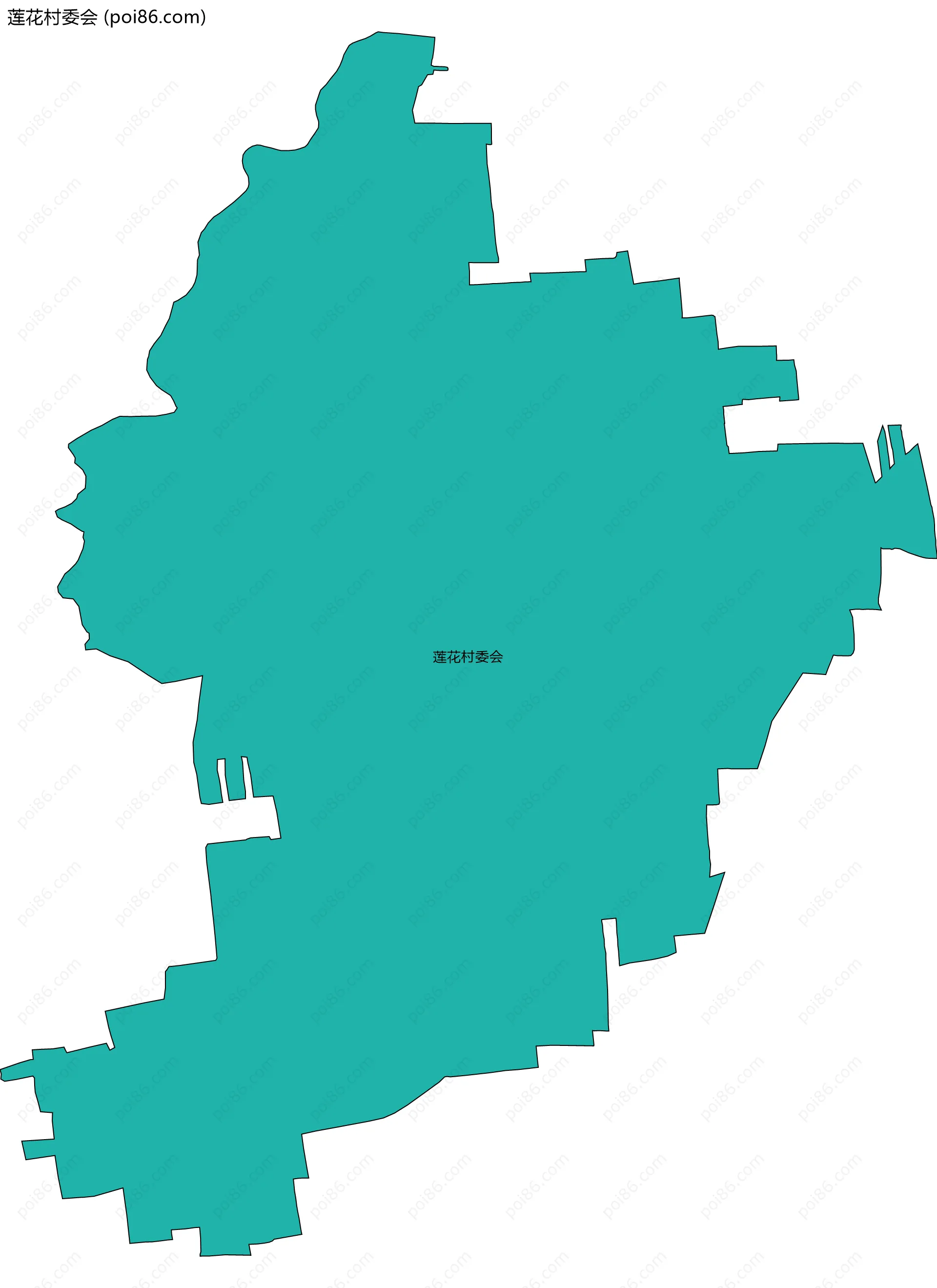 莲花村委会边界地图