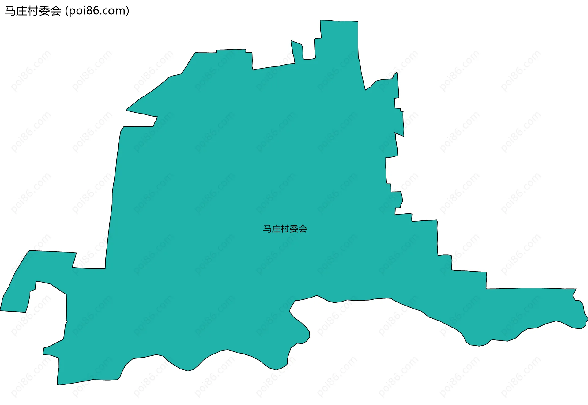 马庄村委会边界地图