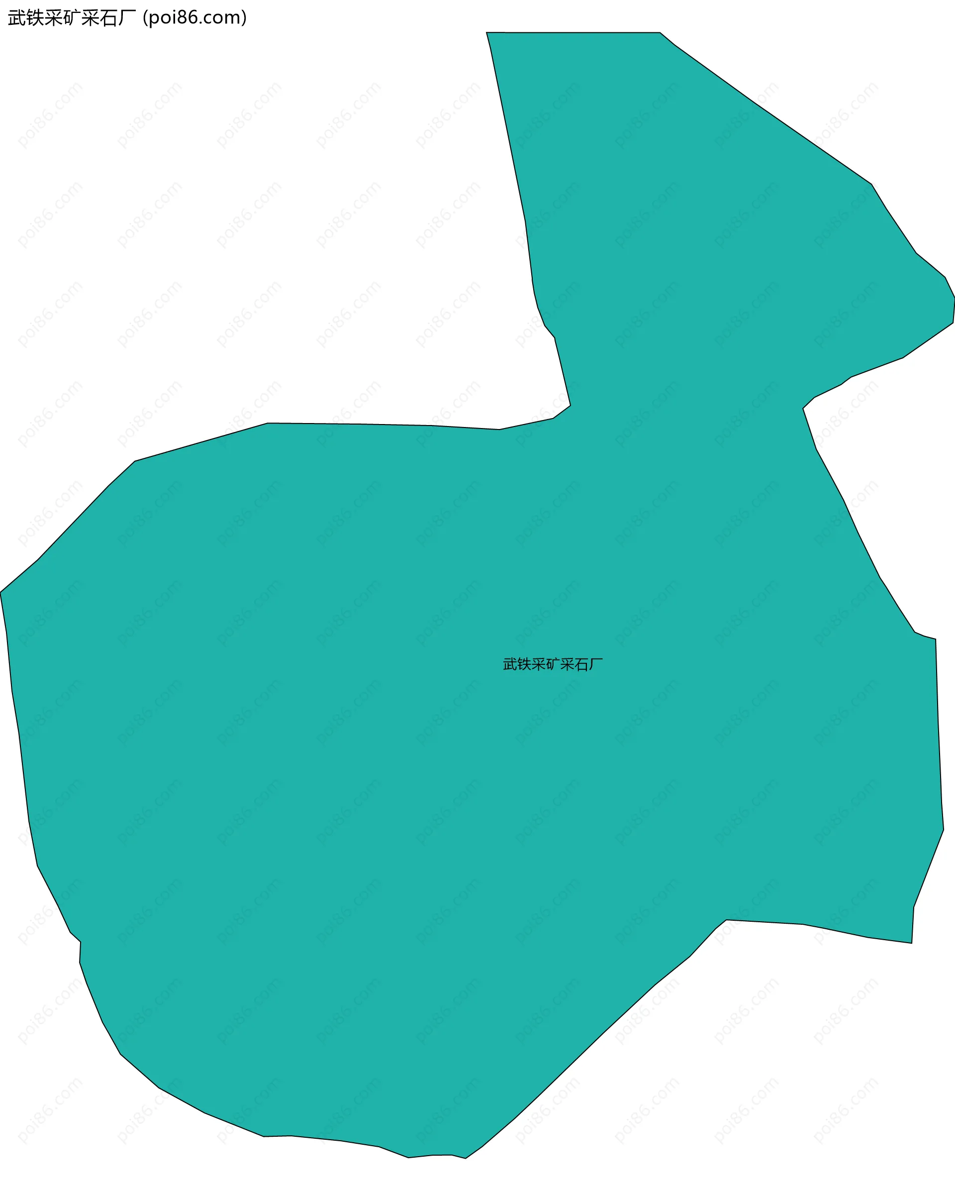 武铁采矿采石厂边界地图