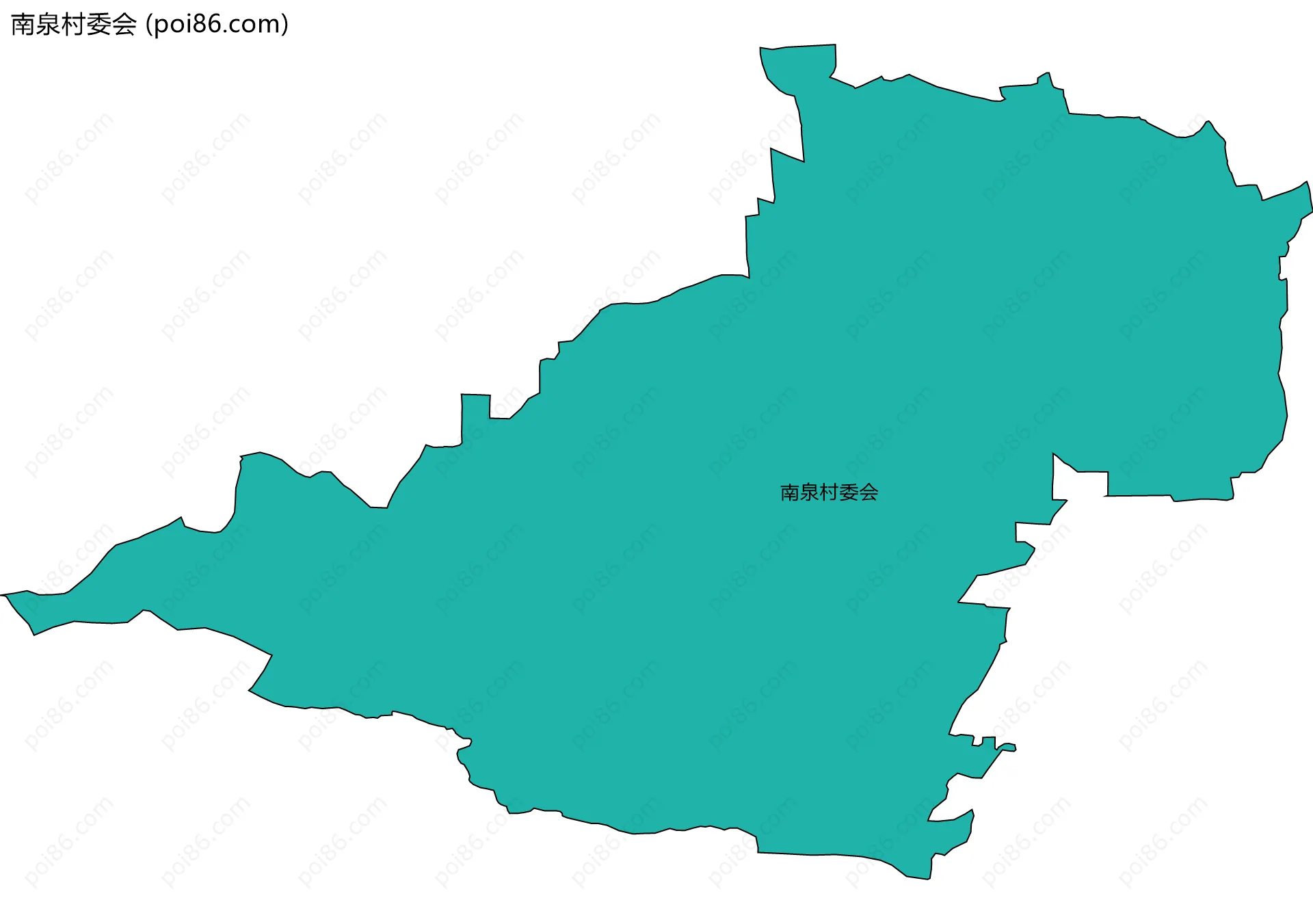 南泉村委会边界地图