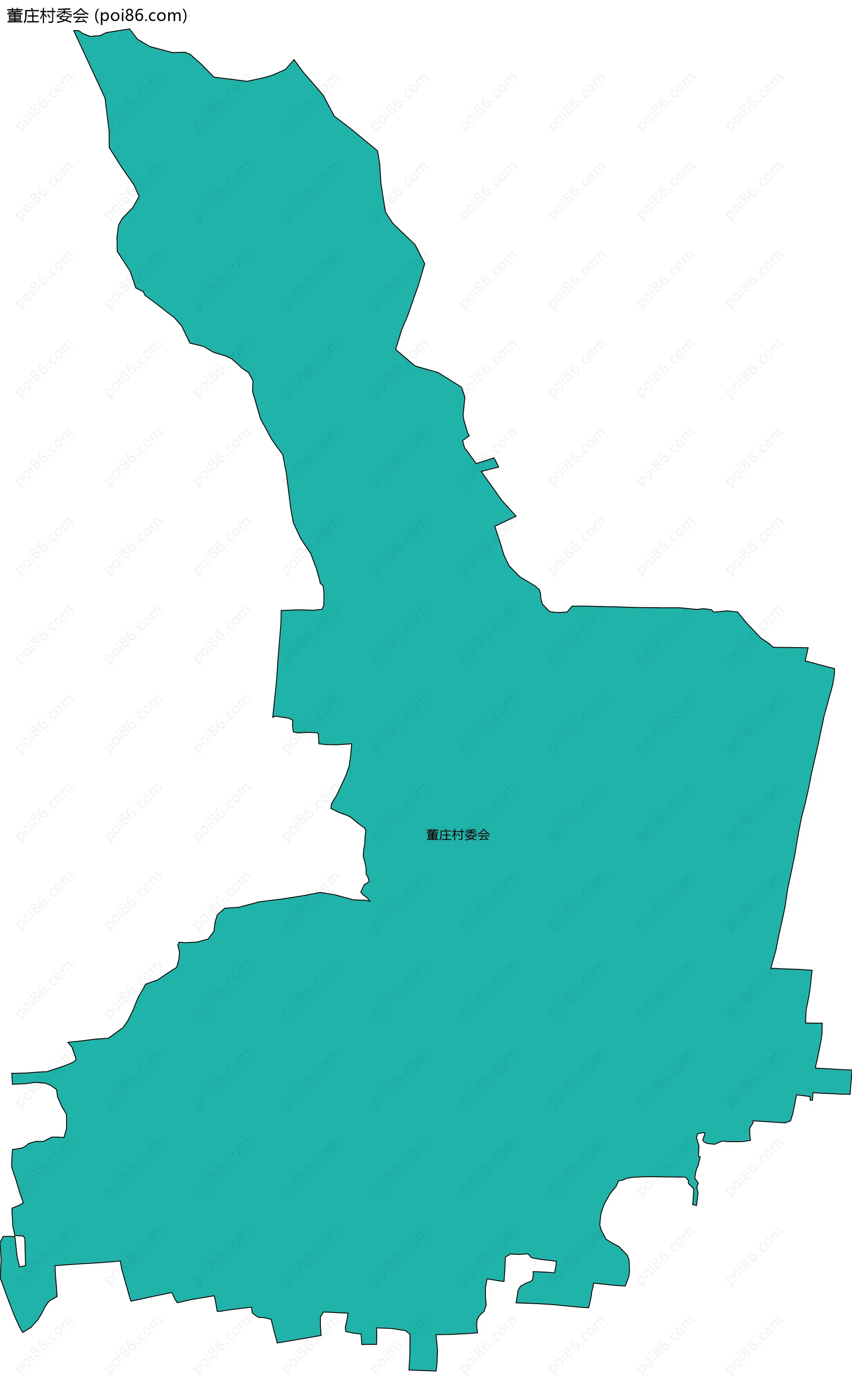 董庄村委会边界地图