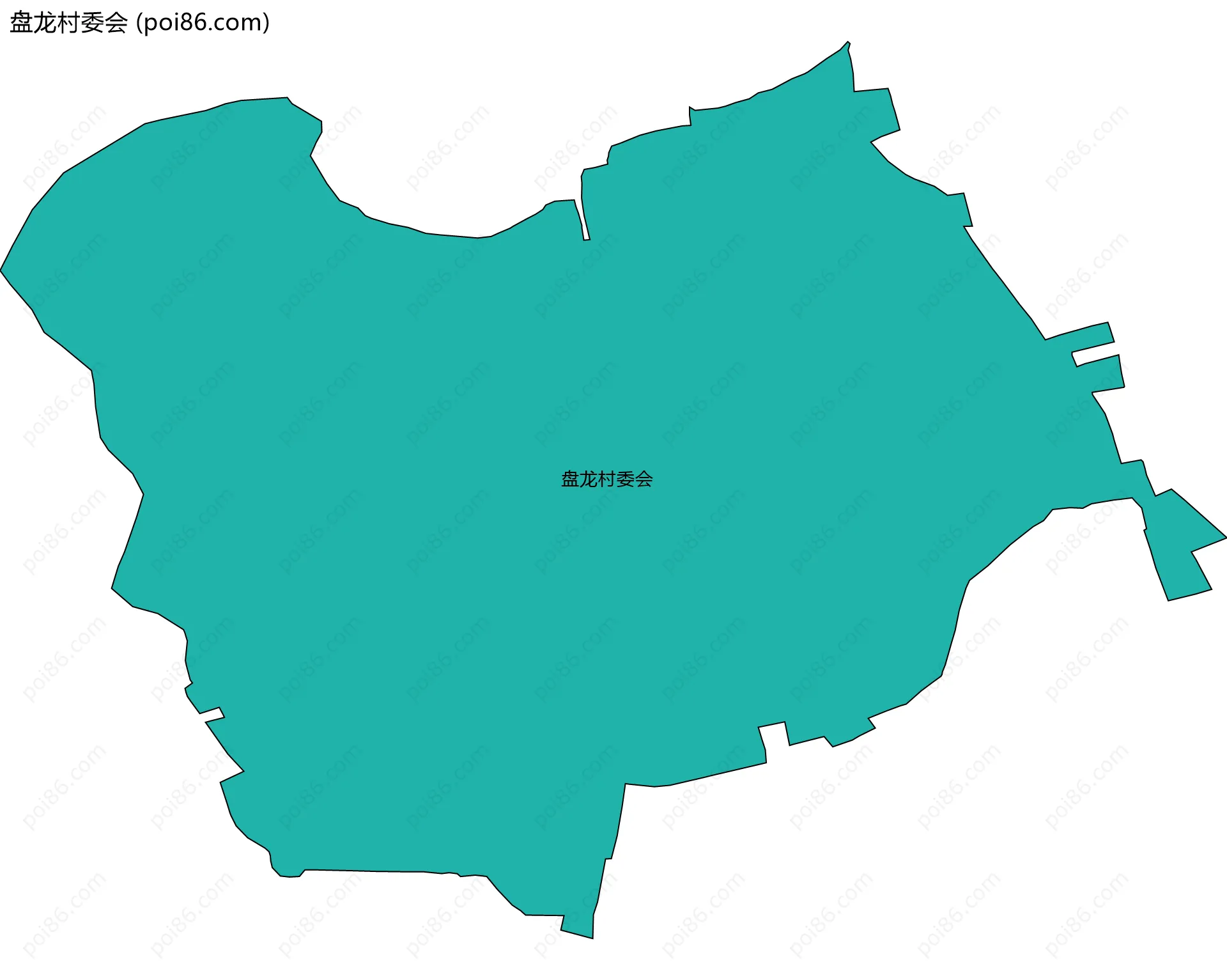 盘龙村委会边界地图