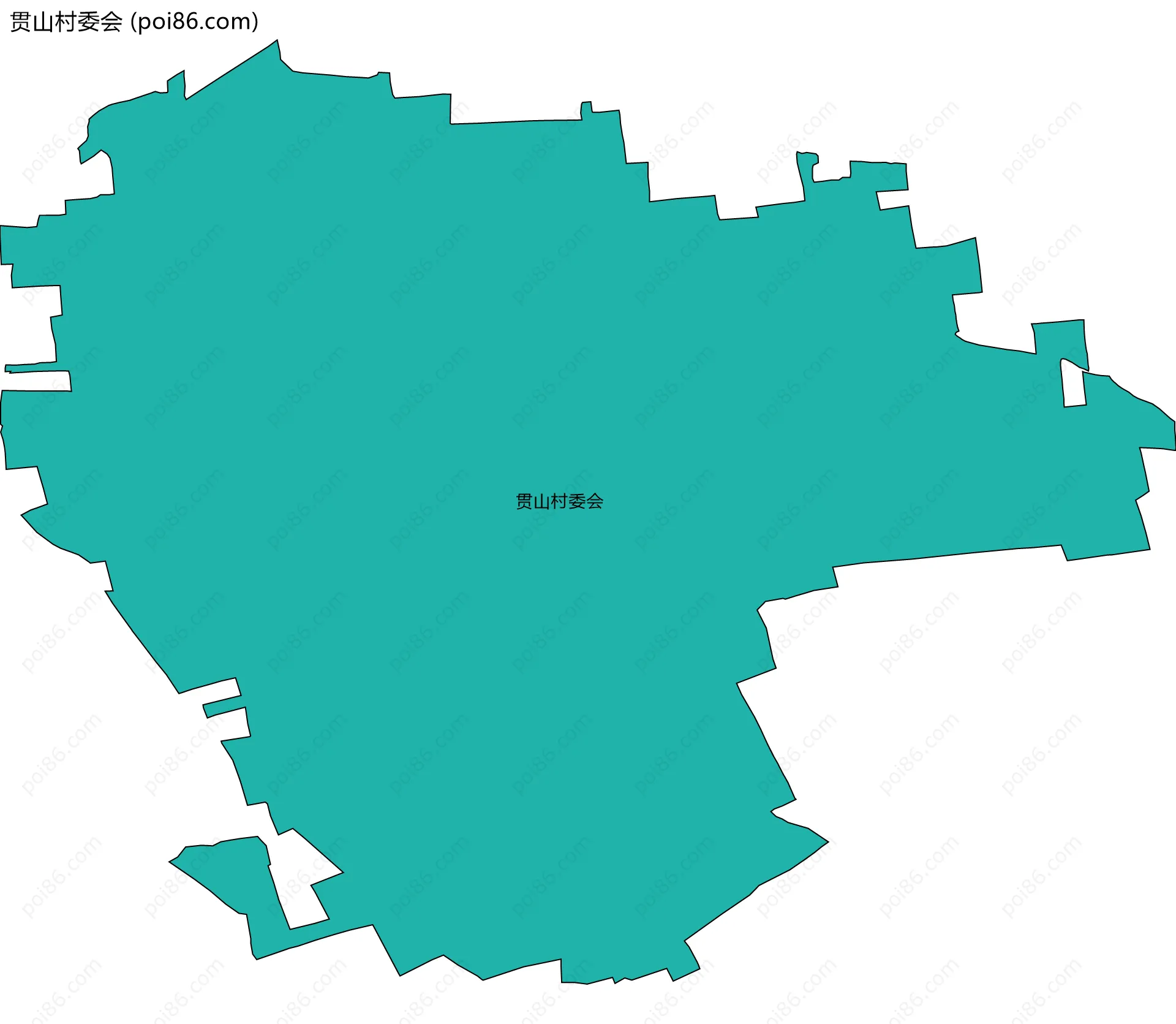 贯山村委会边界地图