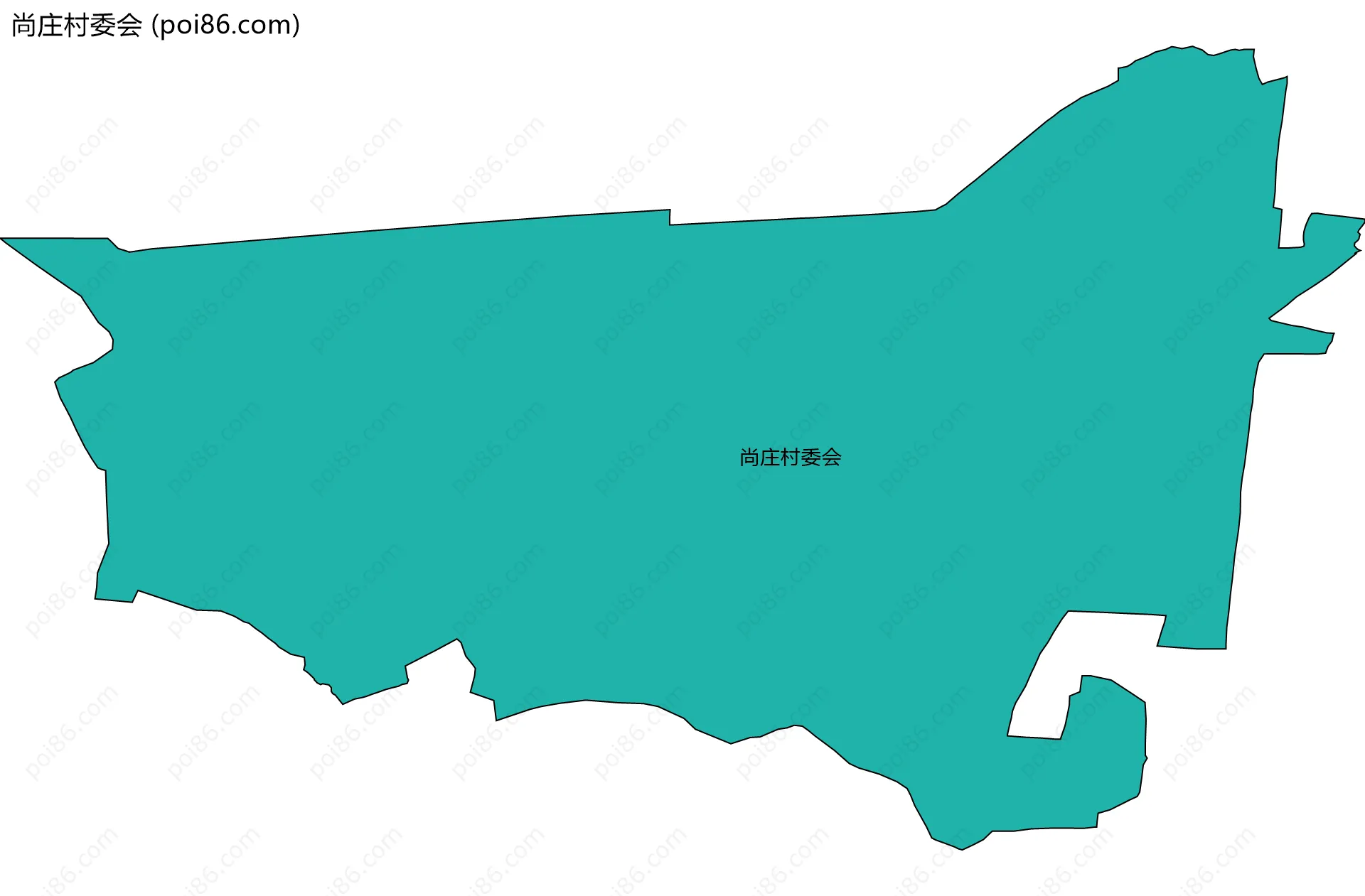 尚庄村委会边界地图