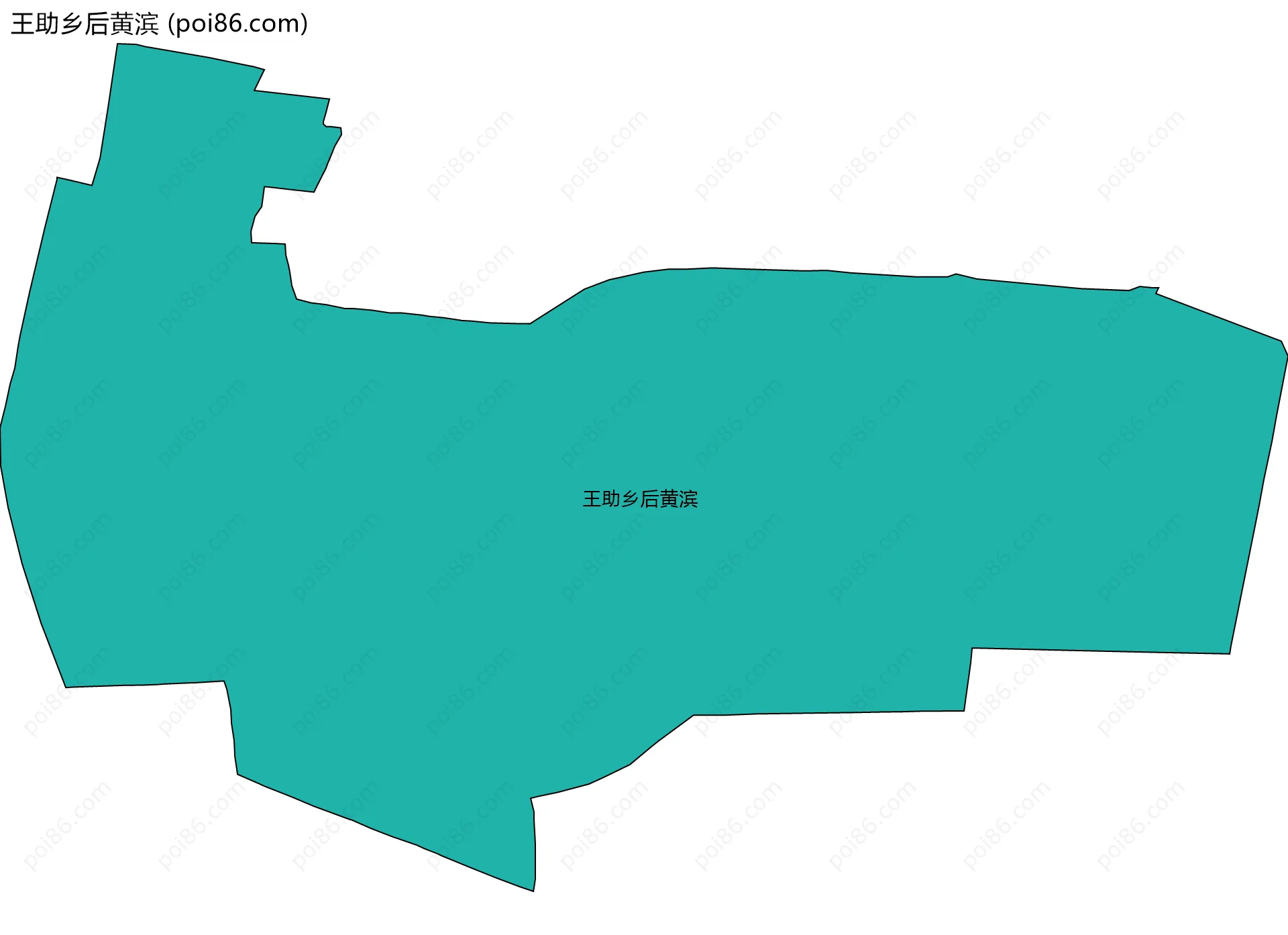 王助乡后黄滨边界地图