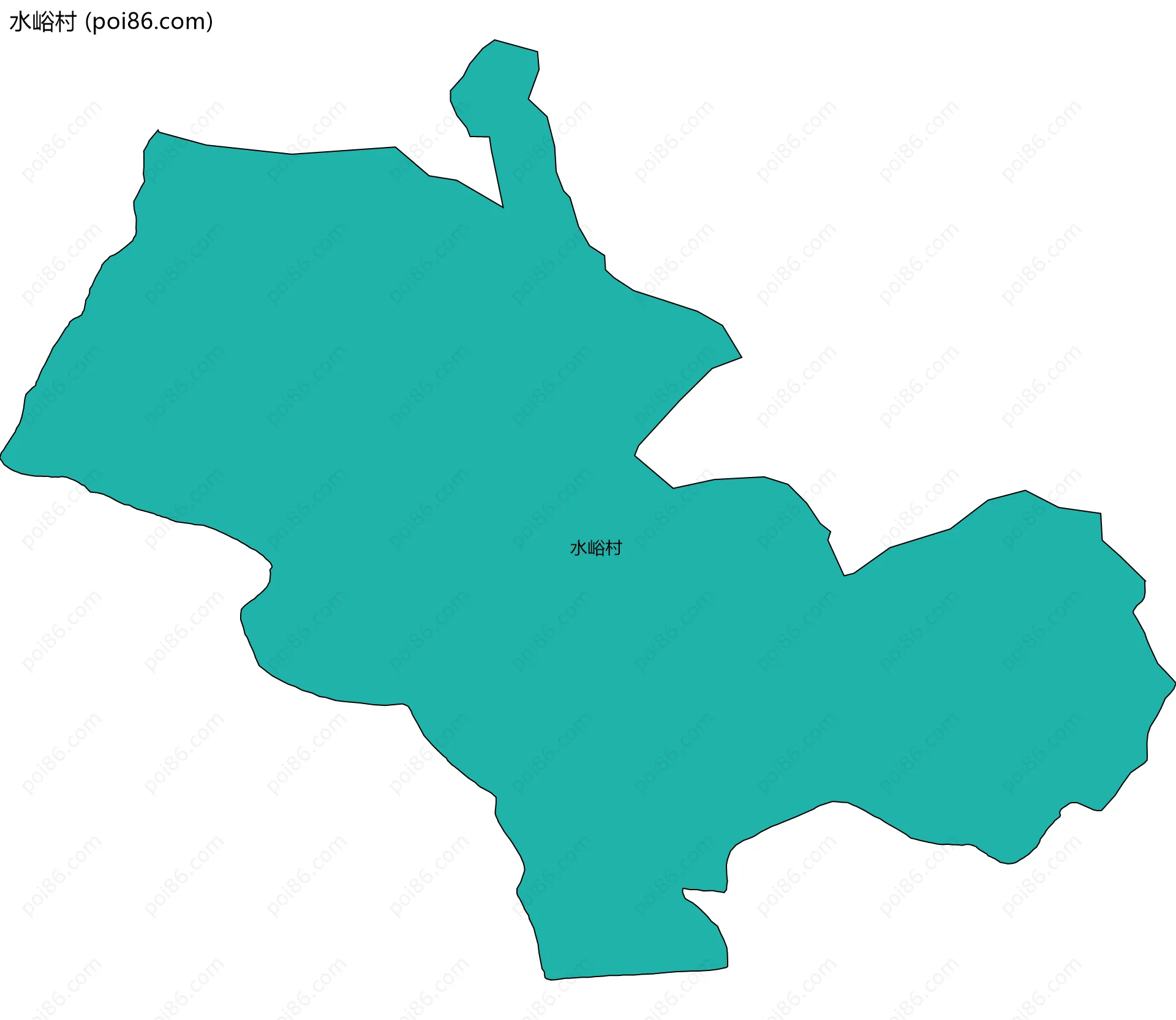 水峪村边界地图