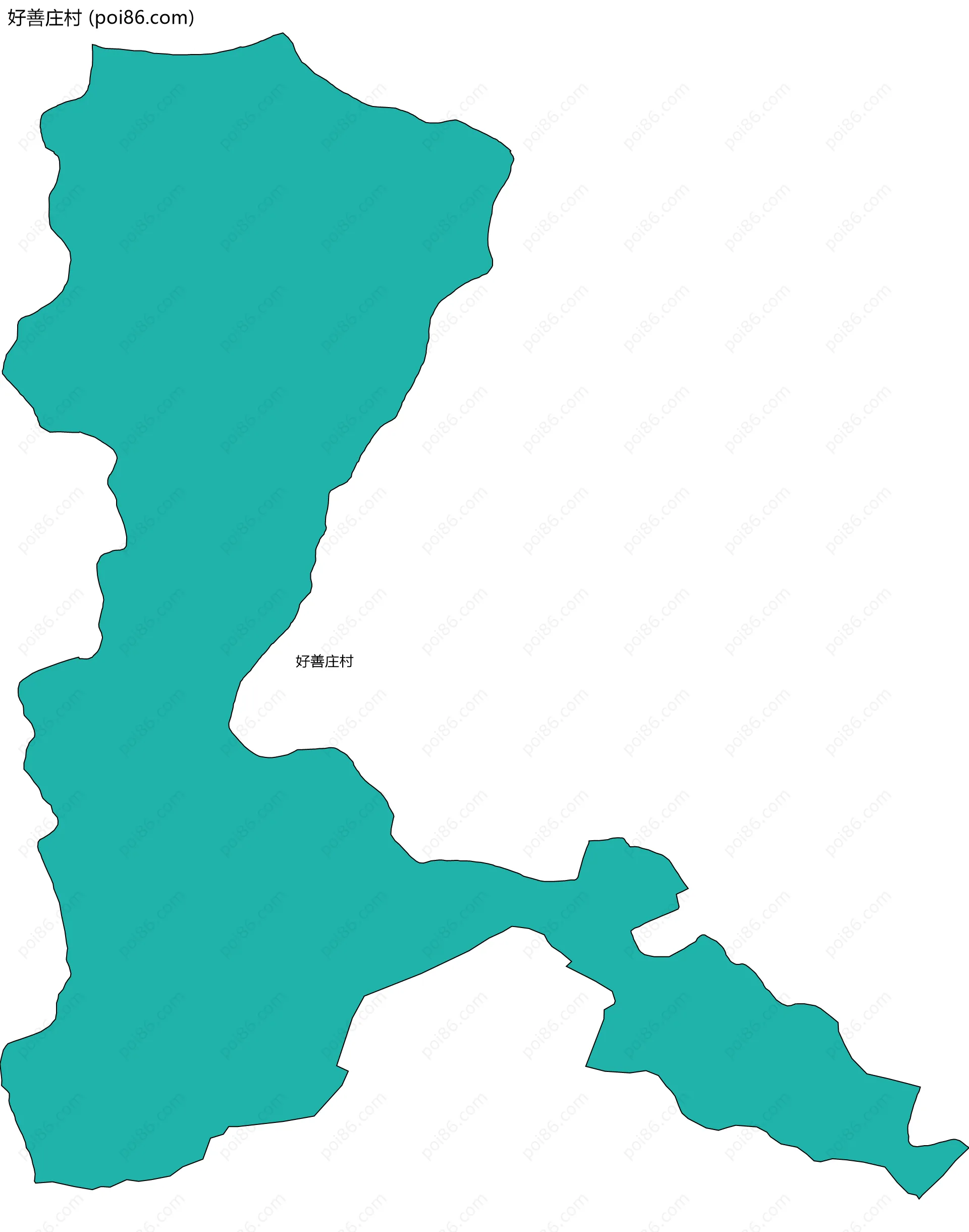 好善庄村边界地图