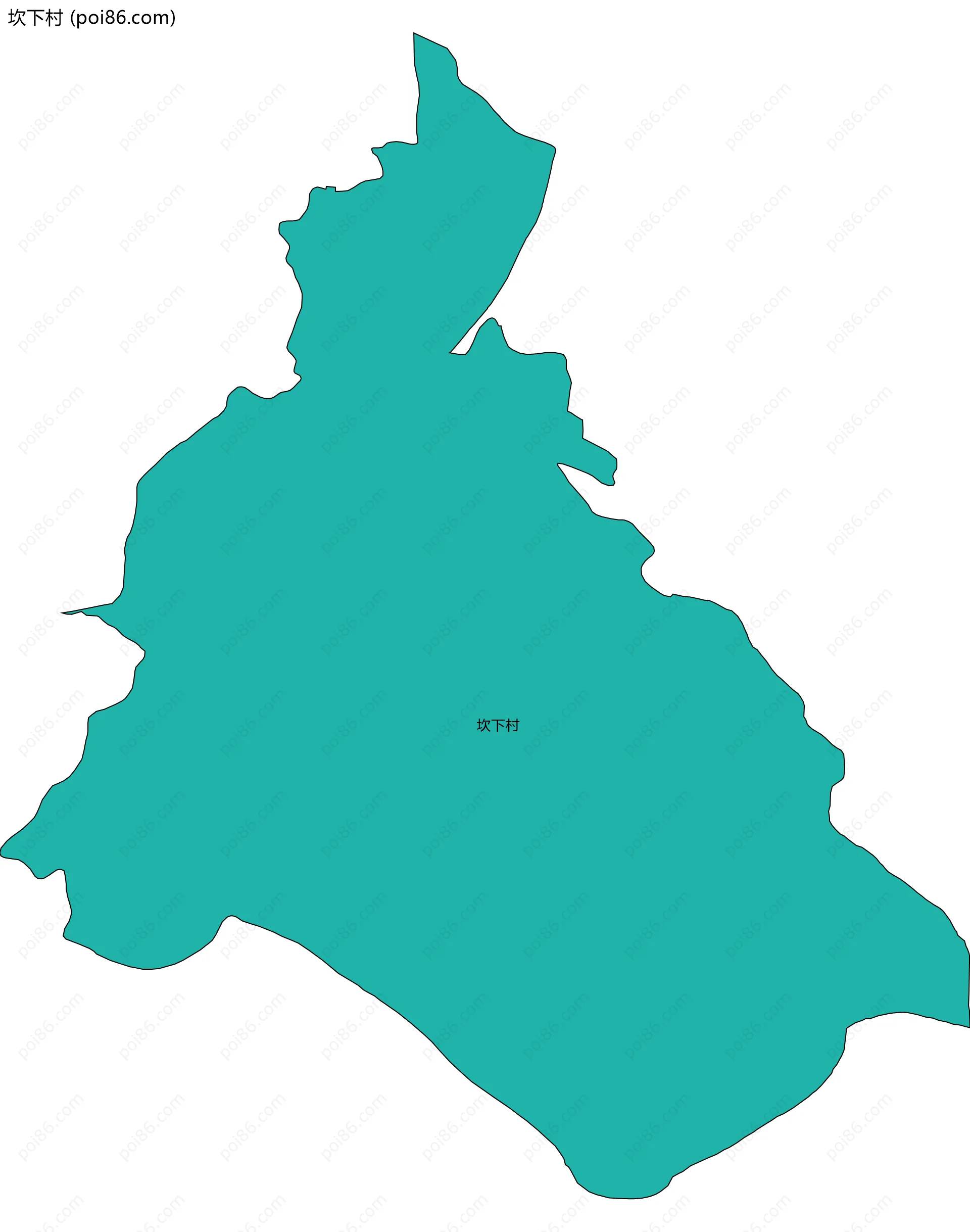 坎下村边界地图