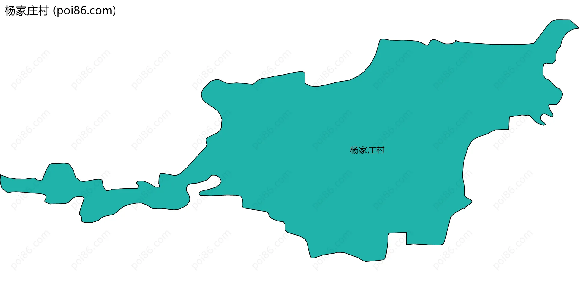 杨家庄村边界地图