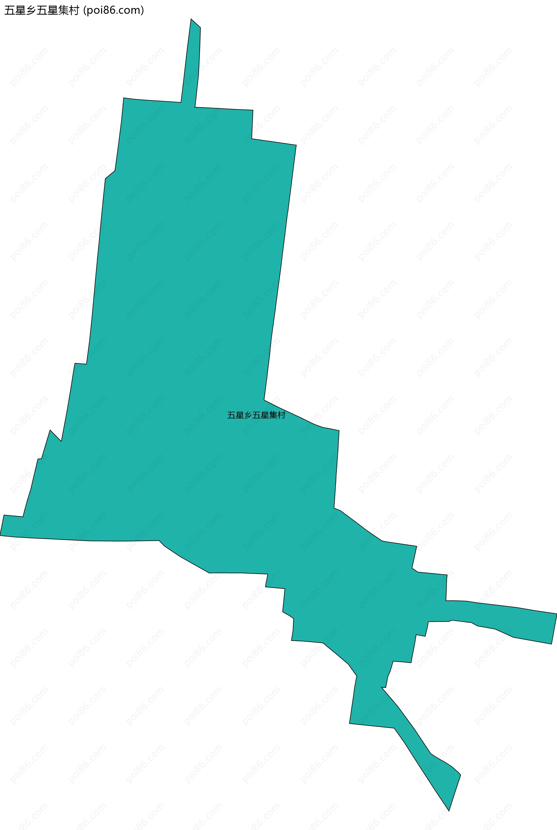 五星乡五星集村边界地图