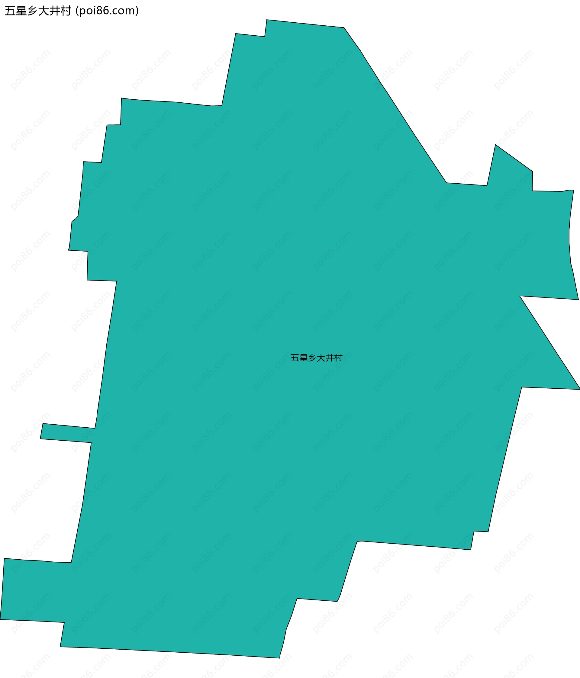 五星乡大井村边界地图