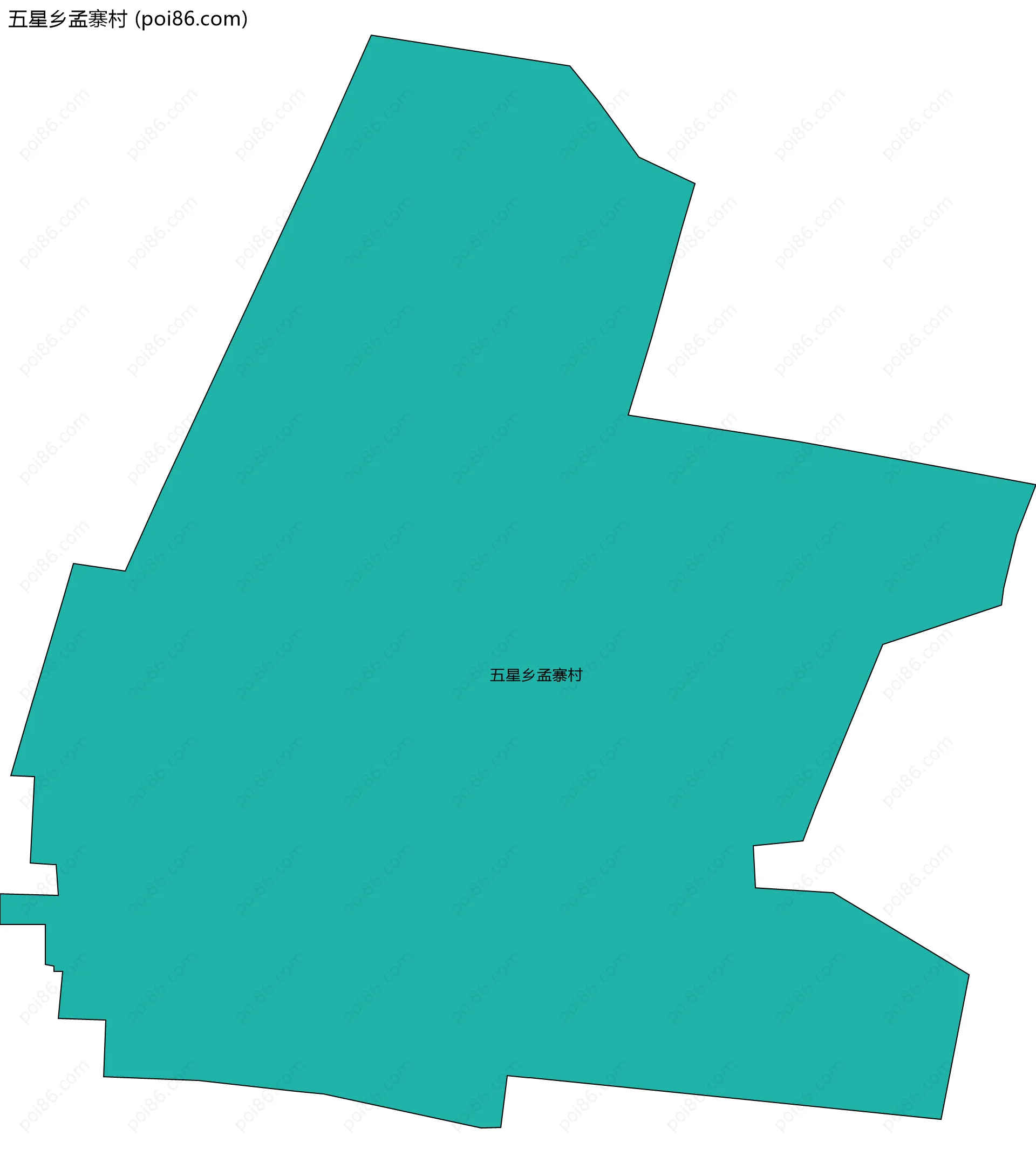 五星乡孟寨村边界地图