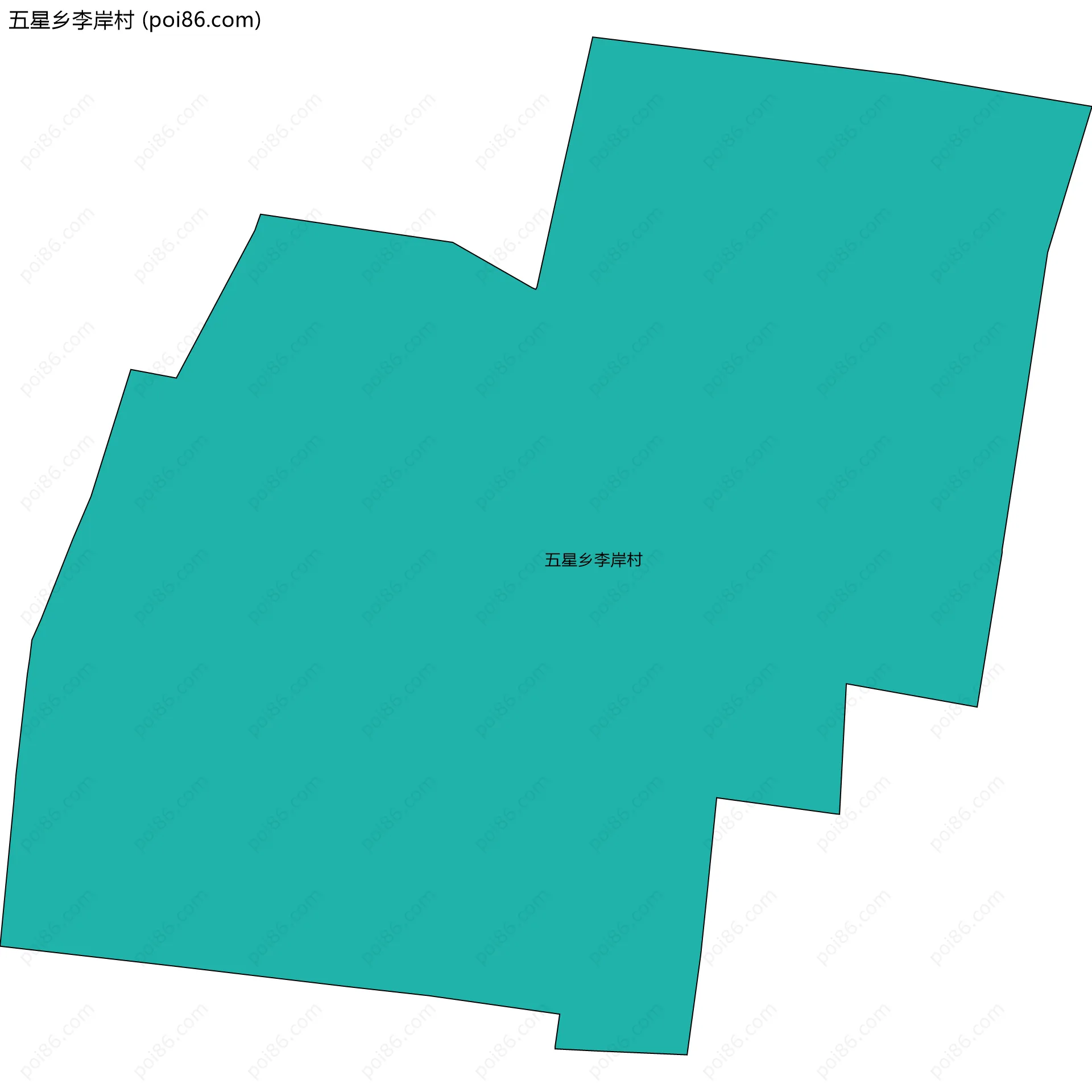 五星乡李岸村边界地图