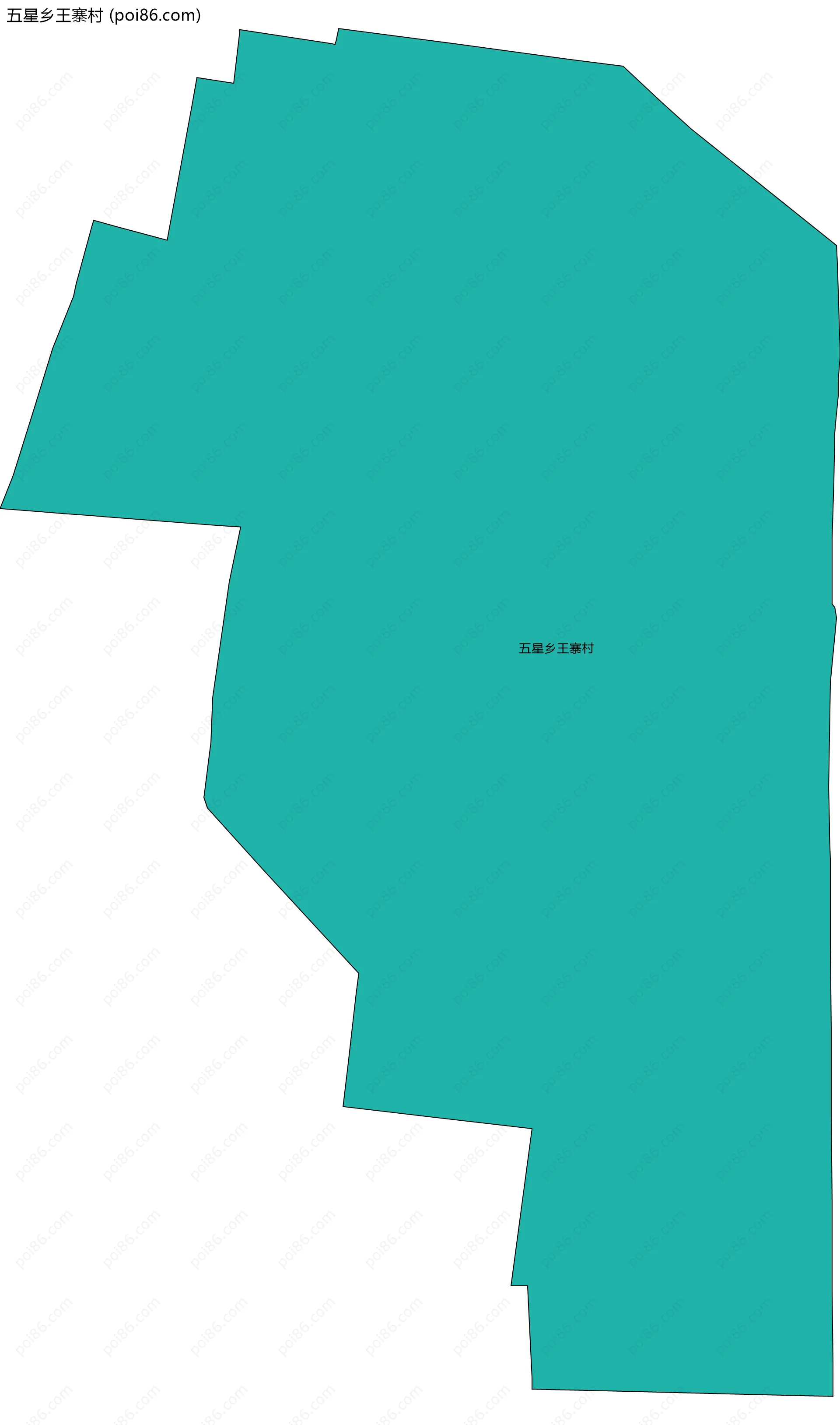 五星乡王寨村边界地图