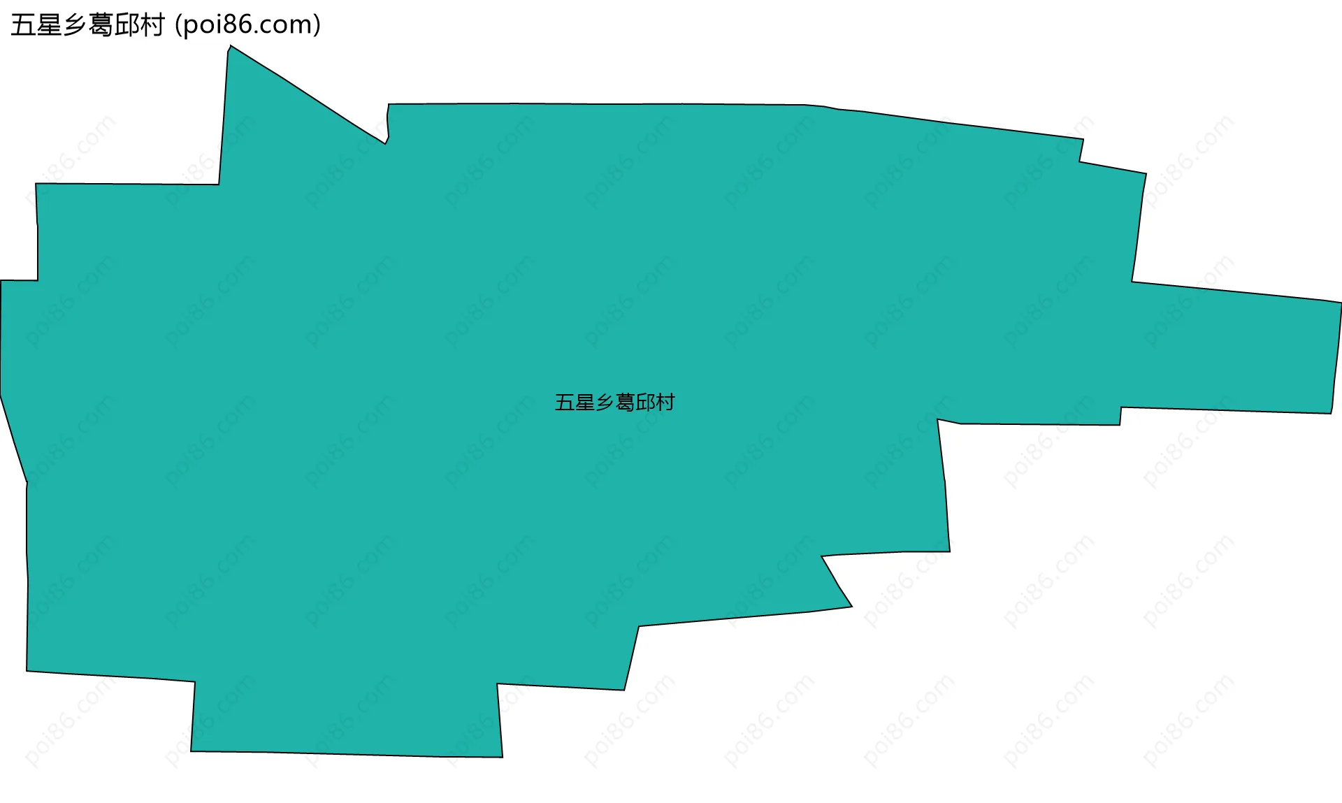 五星乡葛邱村边界地图