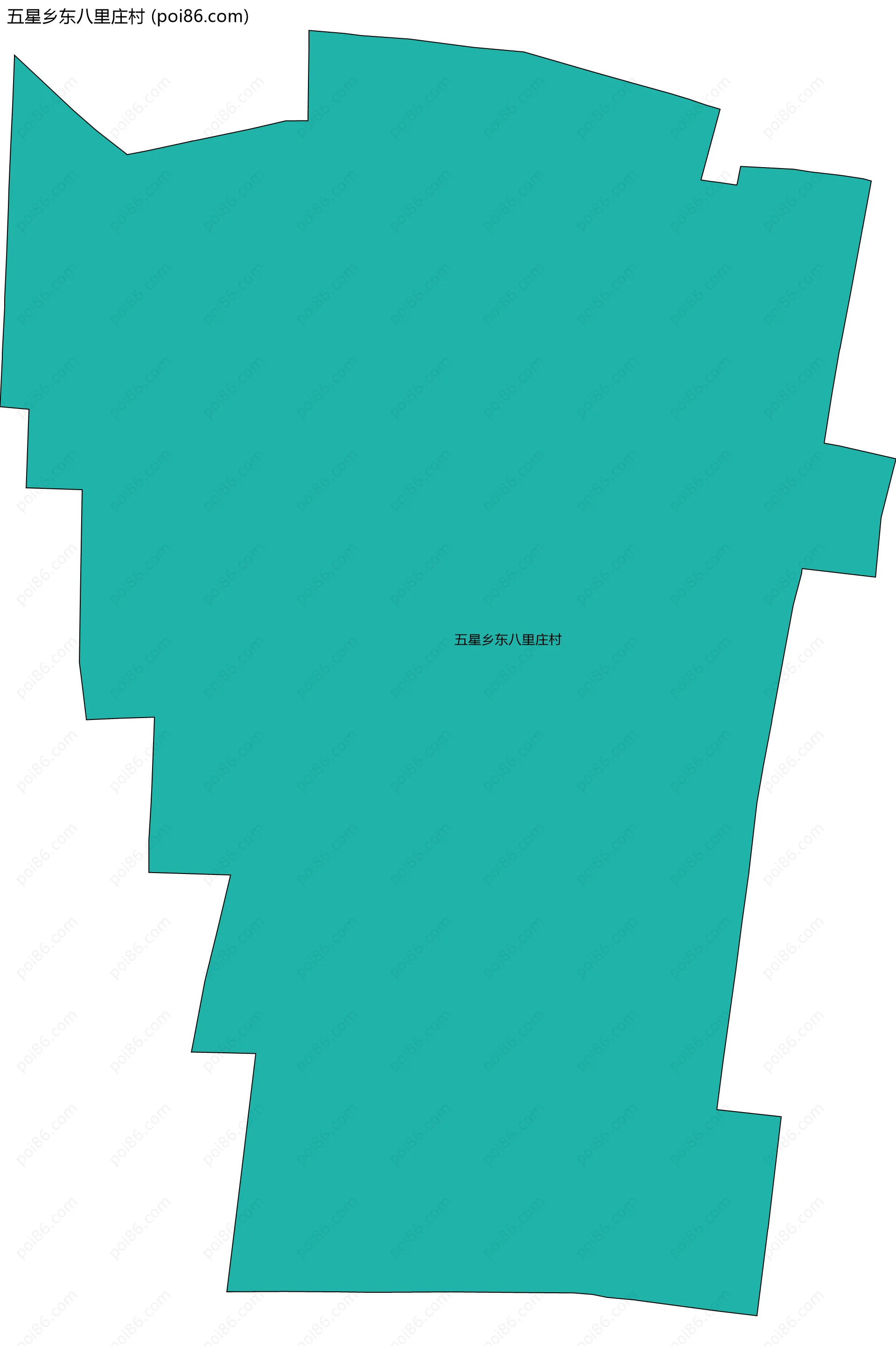 五星乡东八里庄村边界地图
