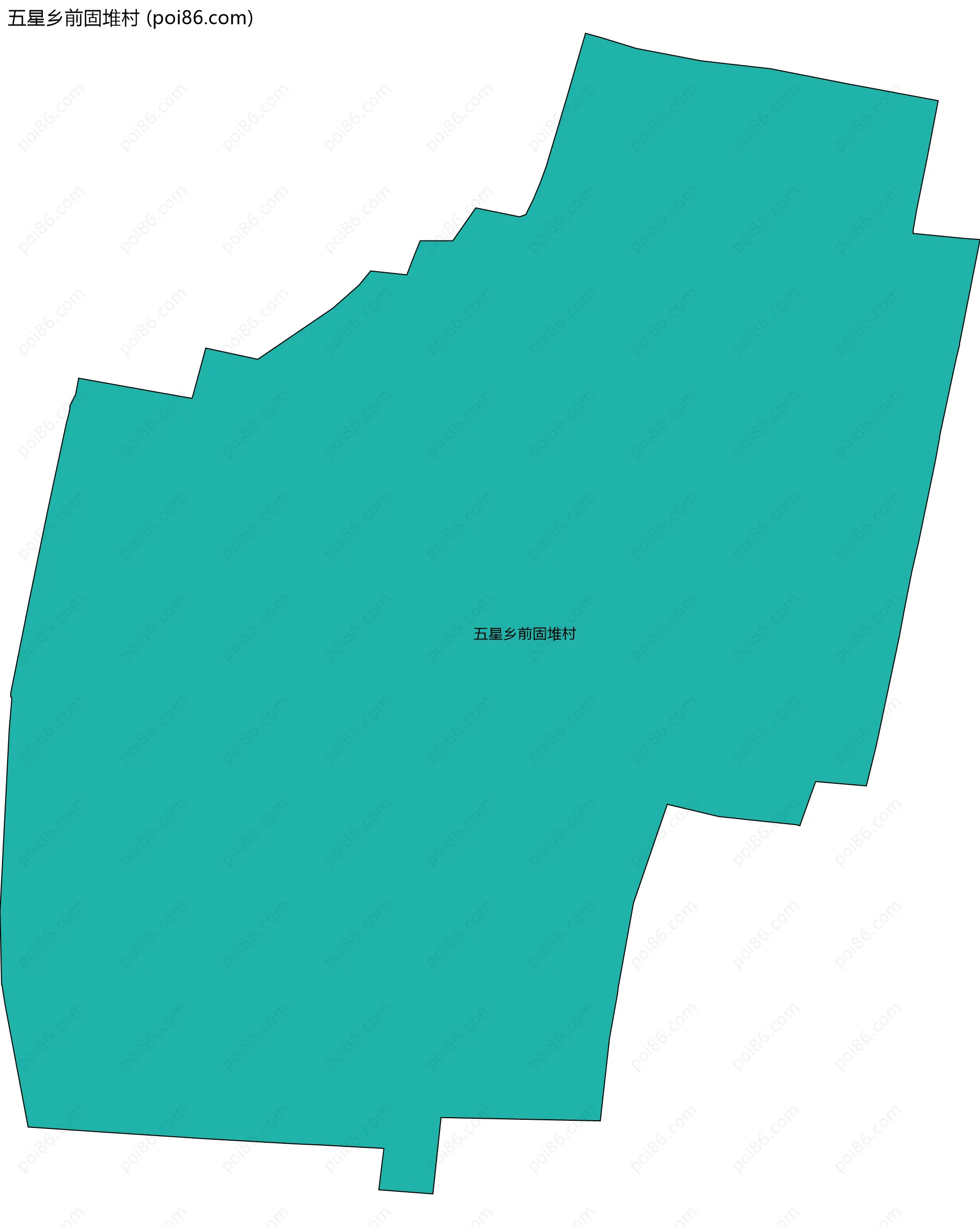 五星乡前固堆村边界地图