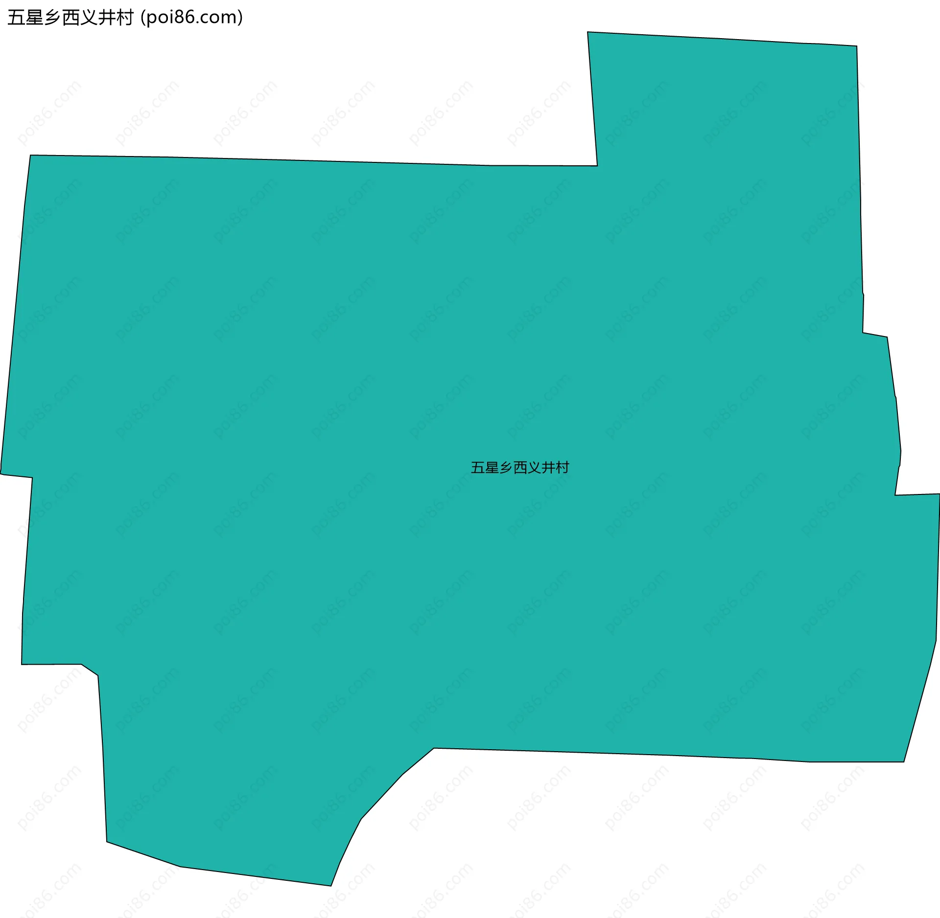 五星乡西义井村边界地图