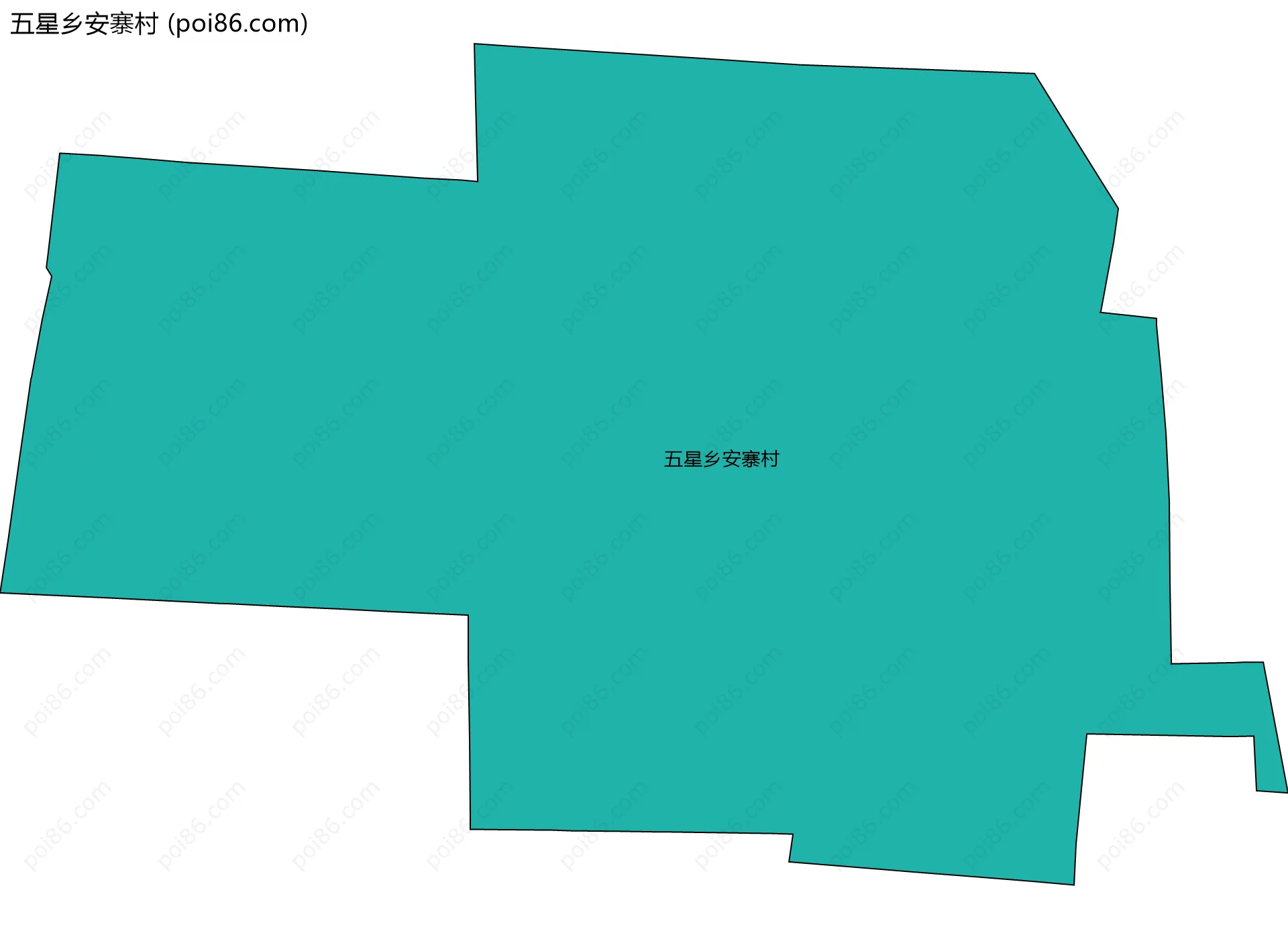 五星乡安寨村边界地图