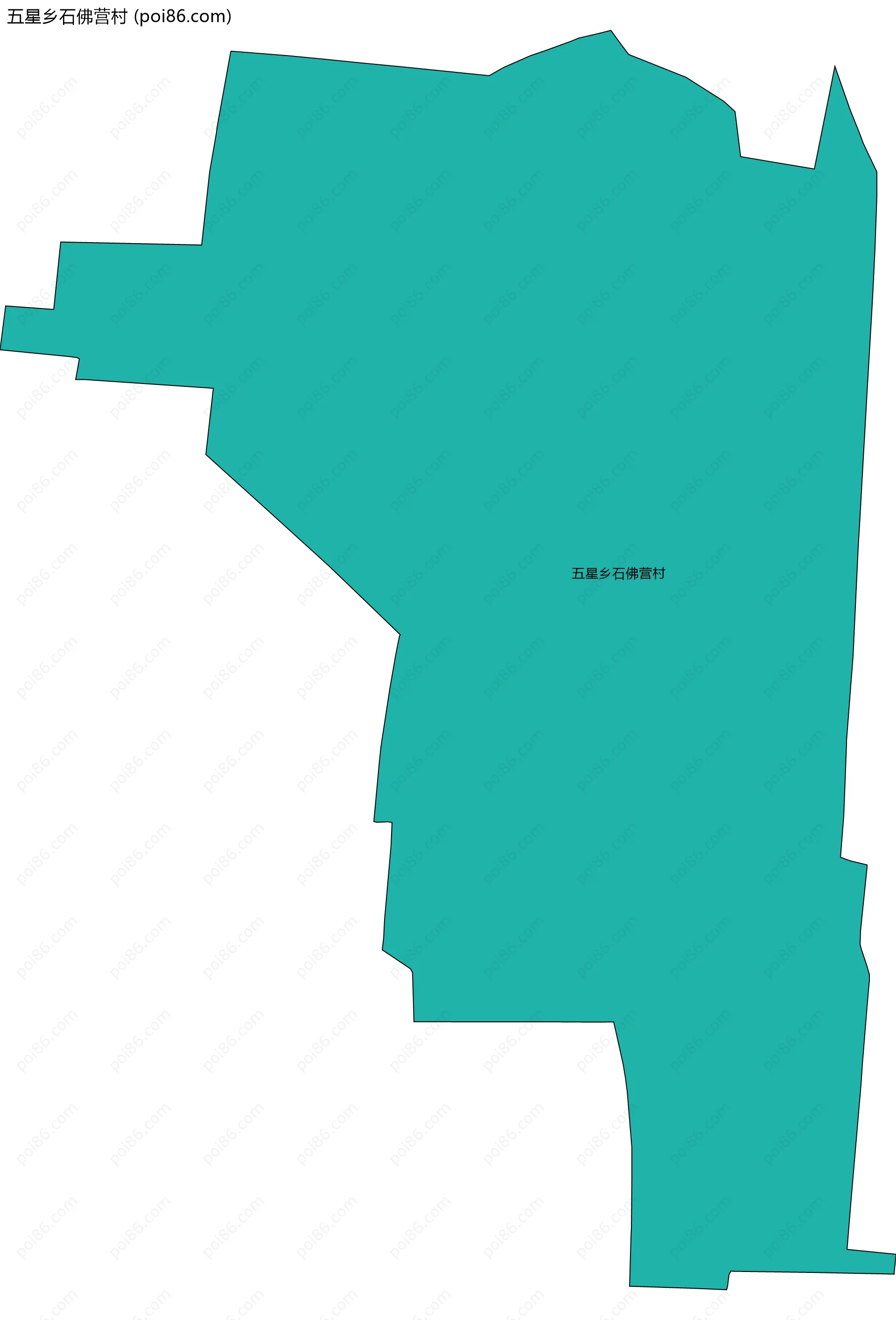 五星乡石佛营村边界地图