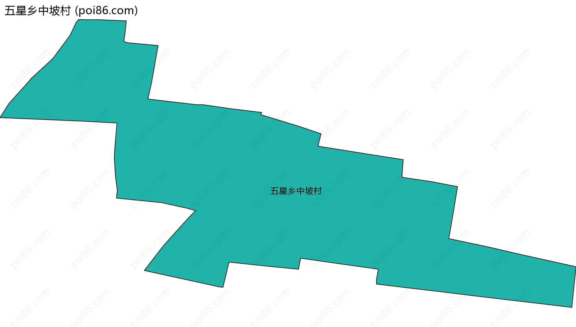 五星乡中坡村边界地图