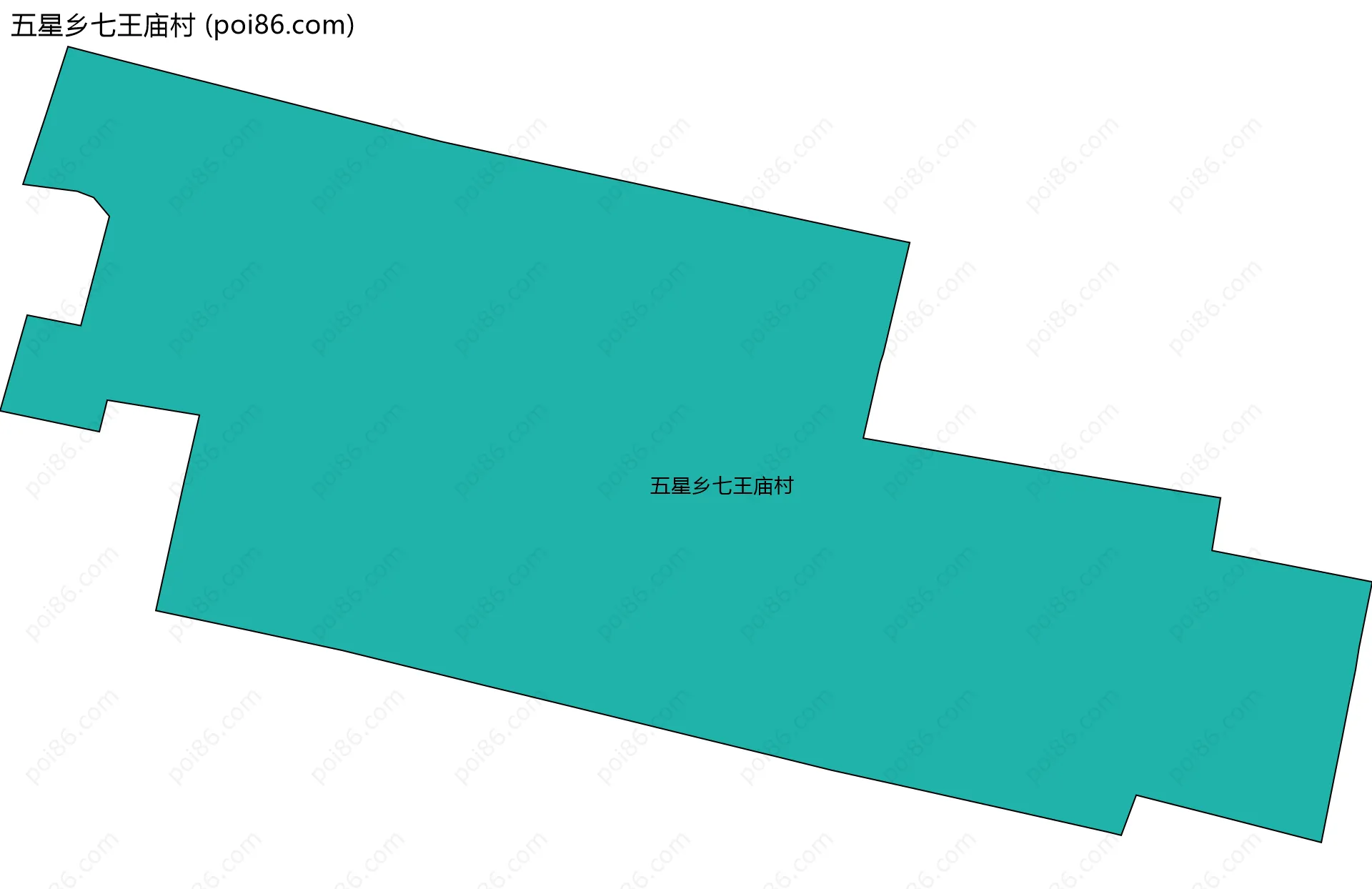 五星乡七王庙村边界地图