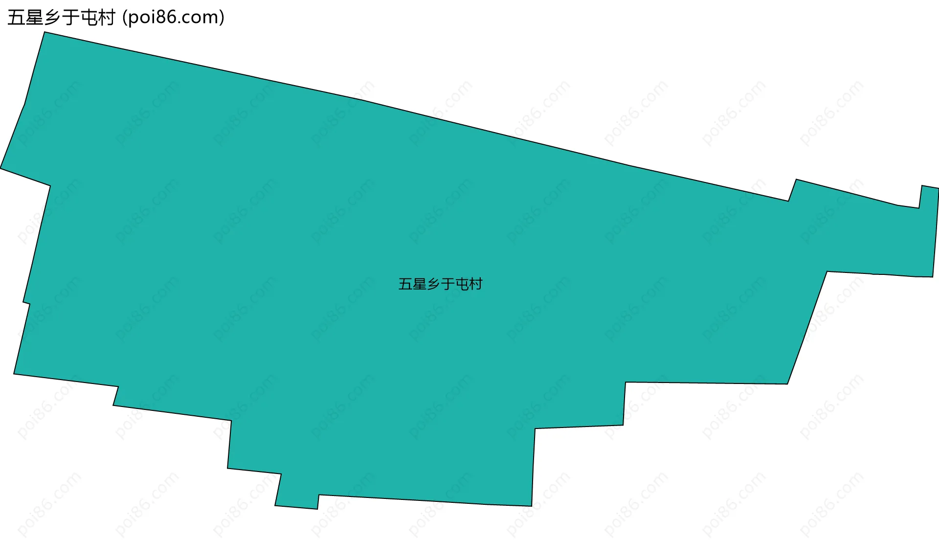 五星乡于屯村边界地图