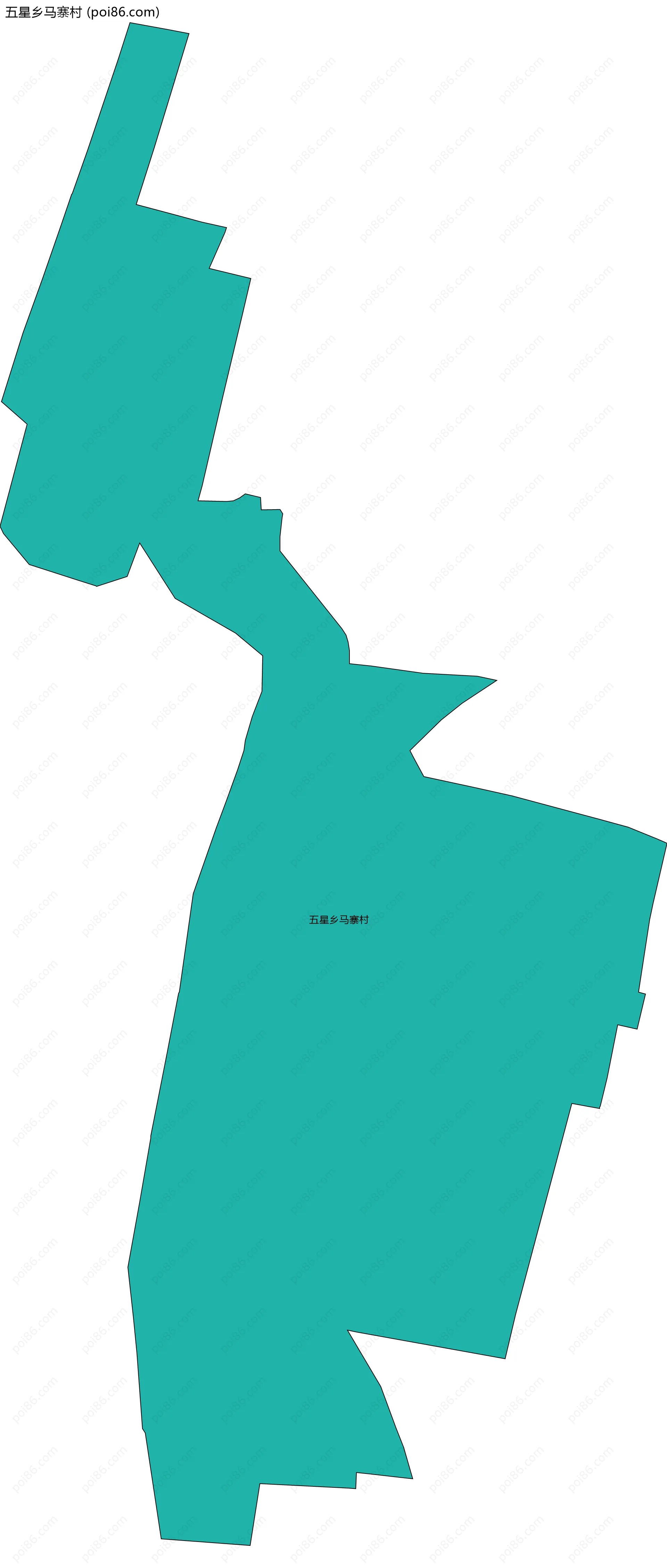 五星乡马寨村边界地图