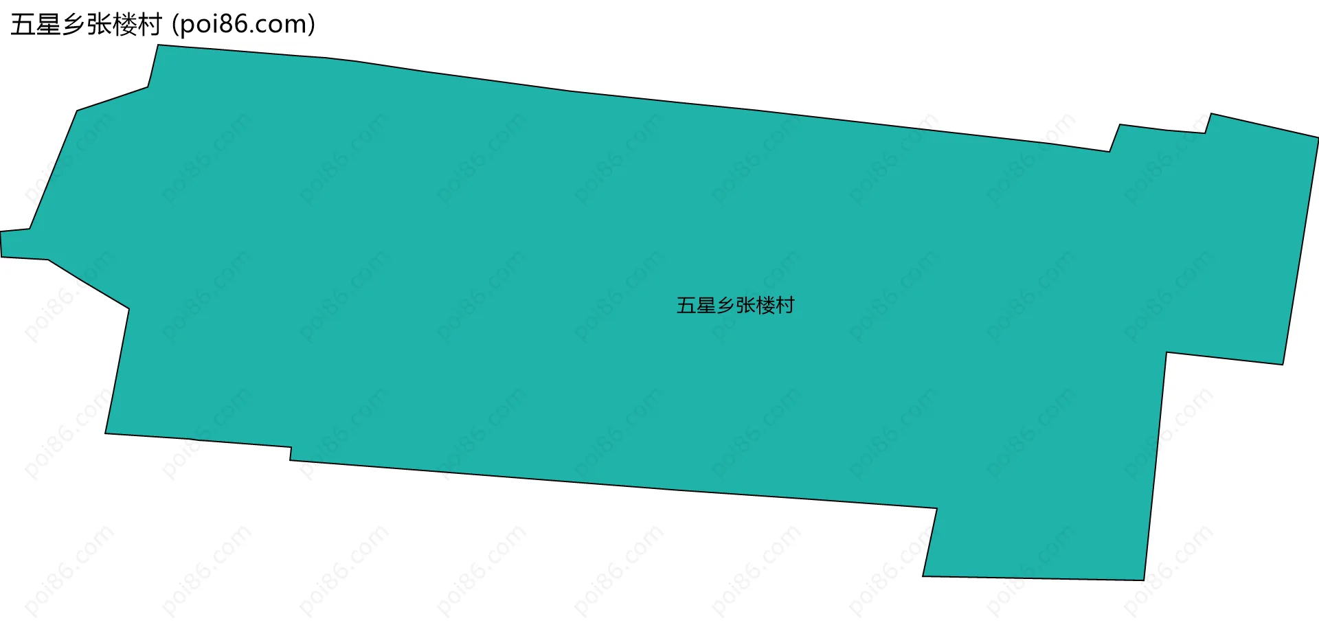 五星乡张楼村边界地图