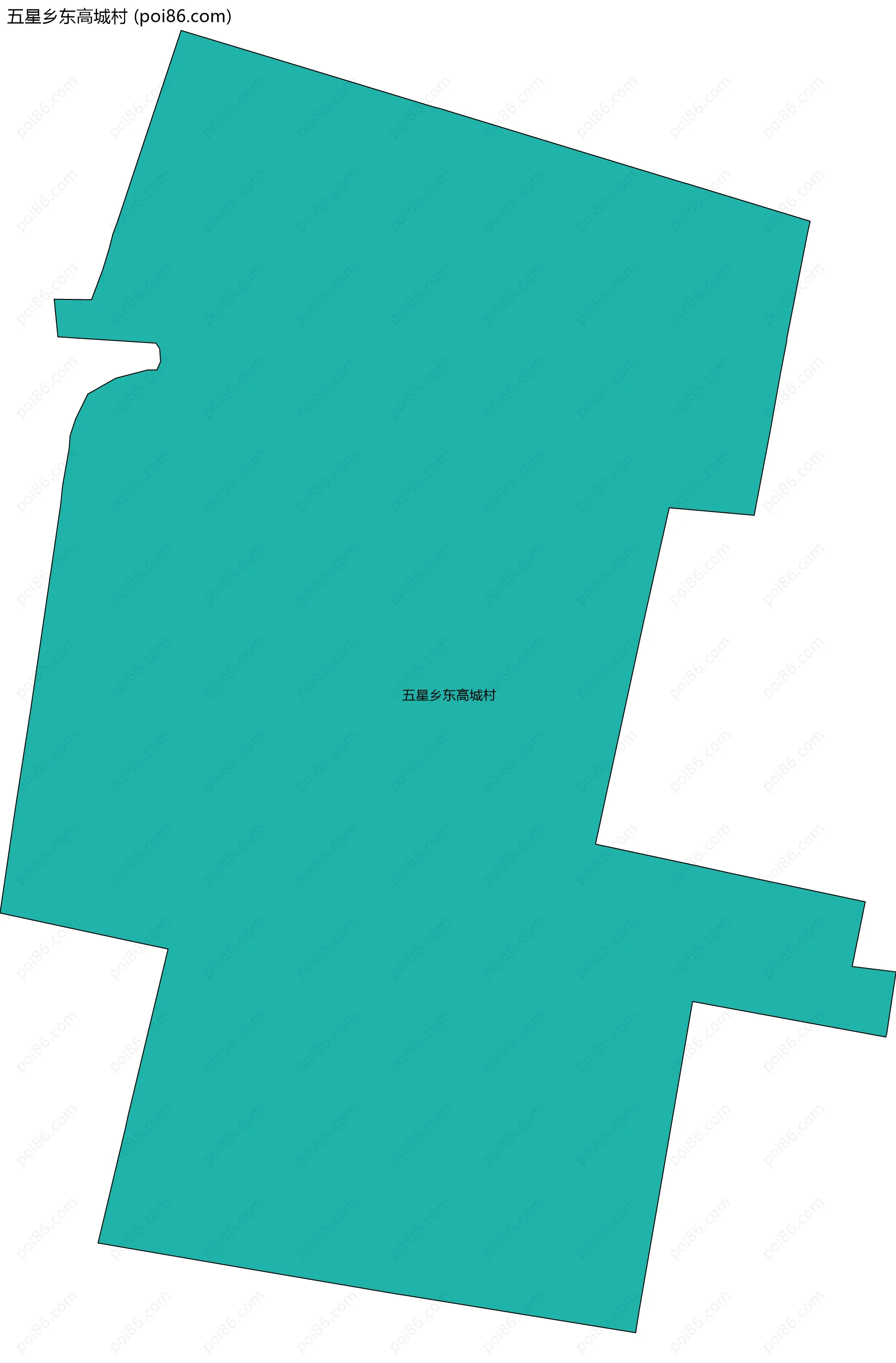 五星乡东高城村边界地图