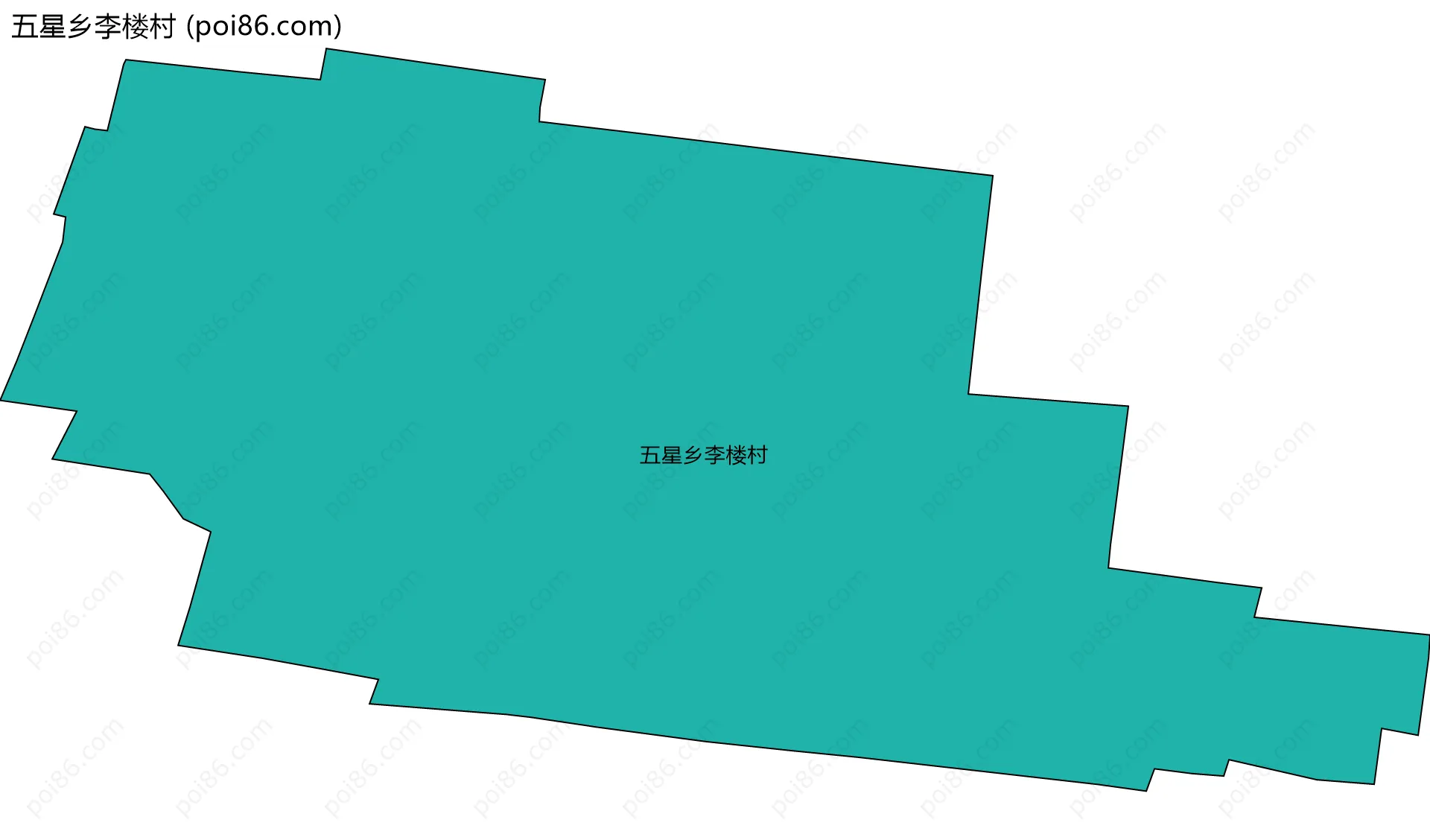 五星乡李楼村边界地图