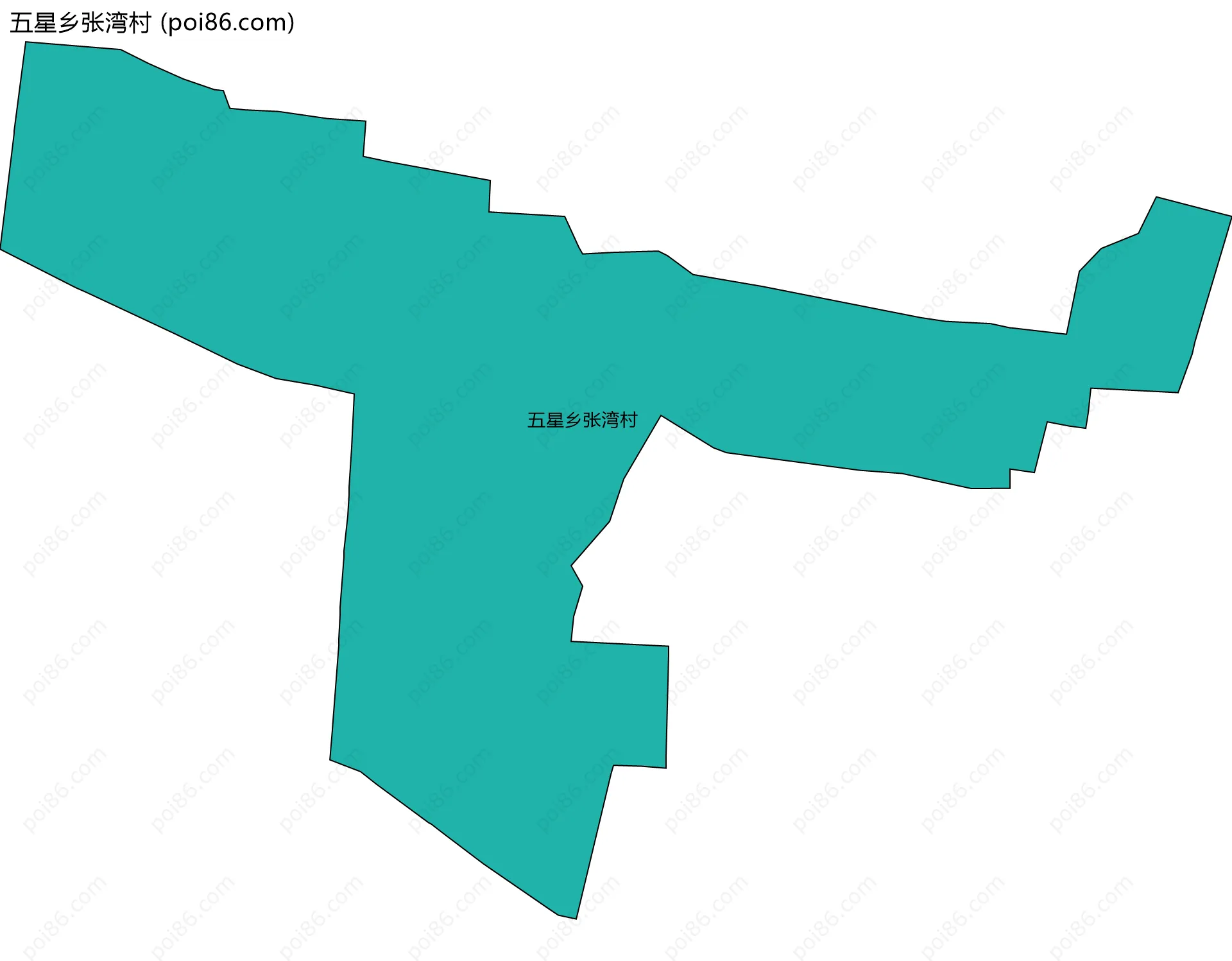 五星乡张湾村边界地图
