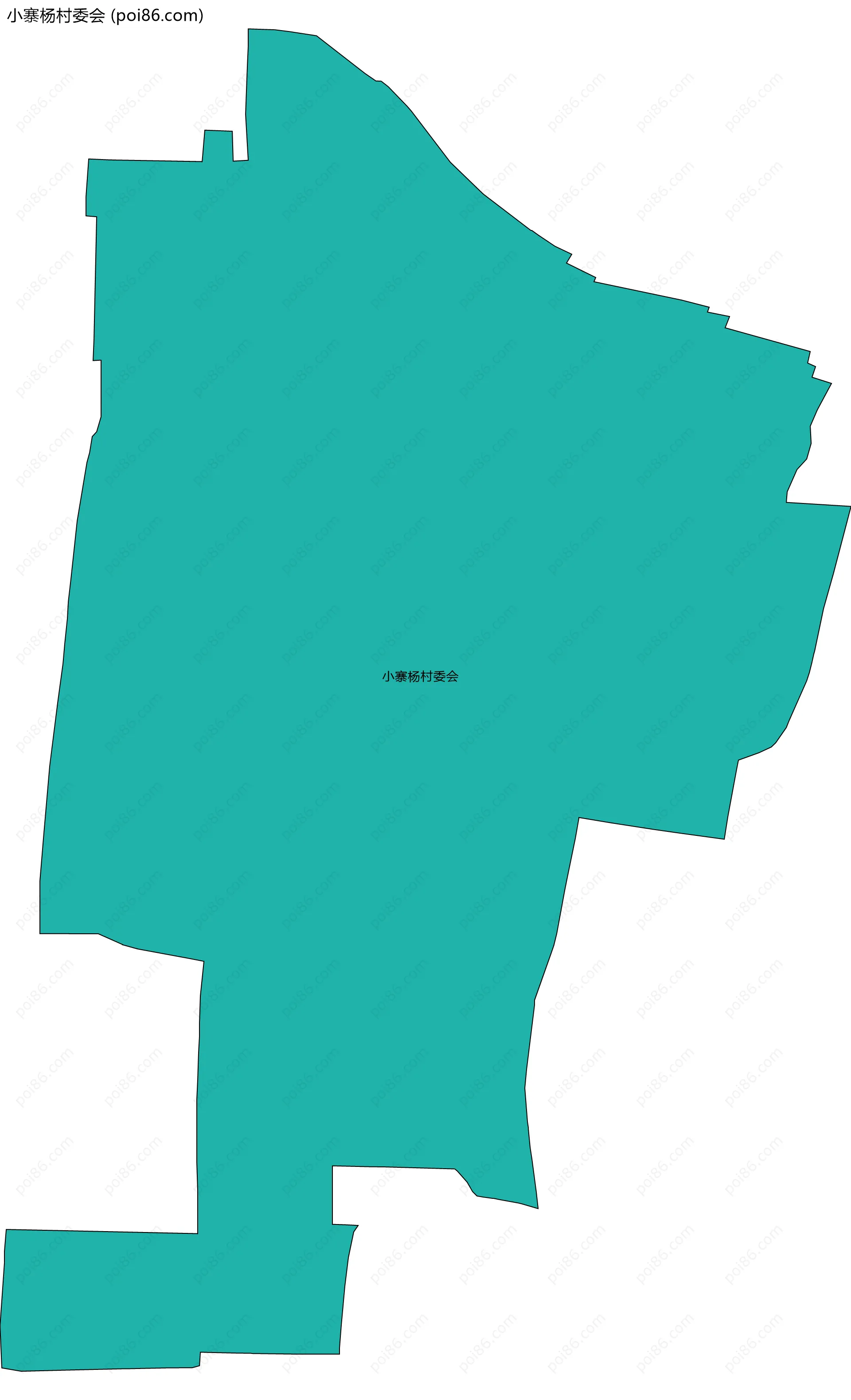 小寨杨村委会边界地图