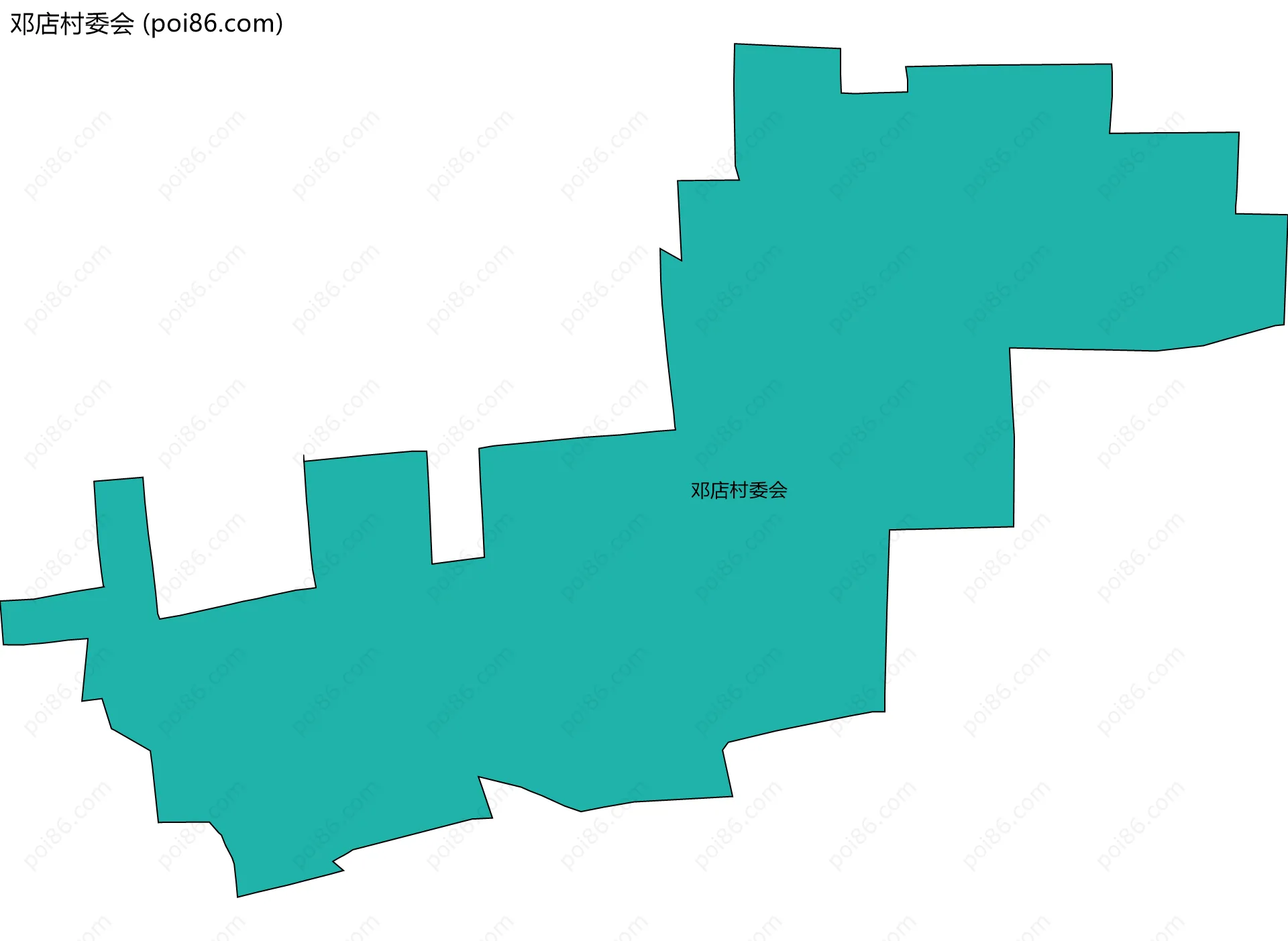 邓店村委会边界地图