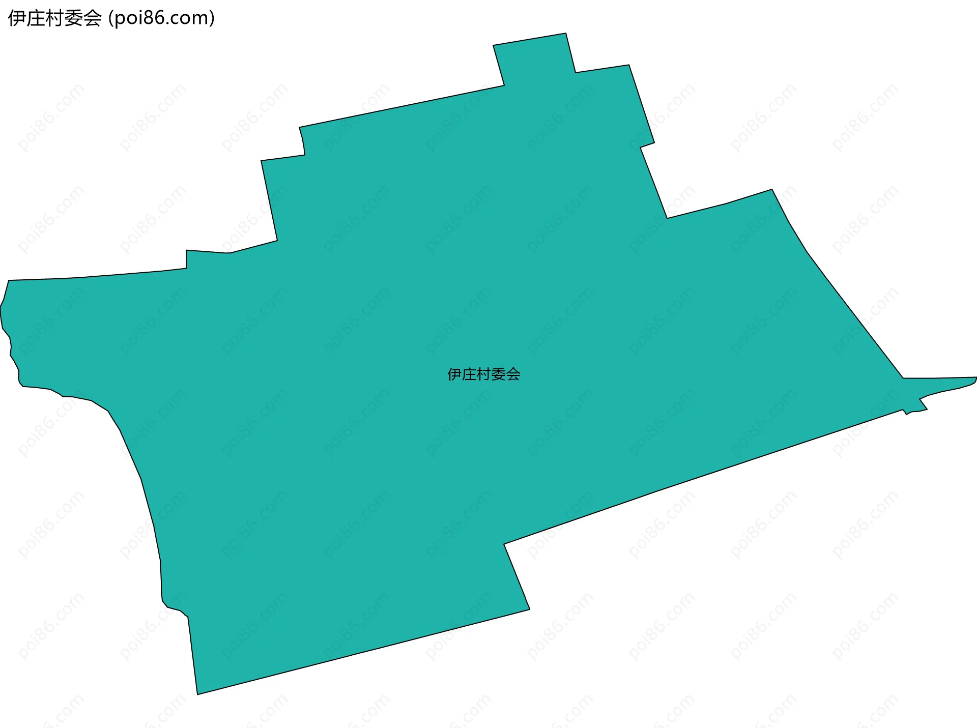 伊庄村委会边界地图