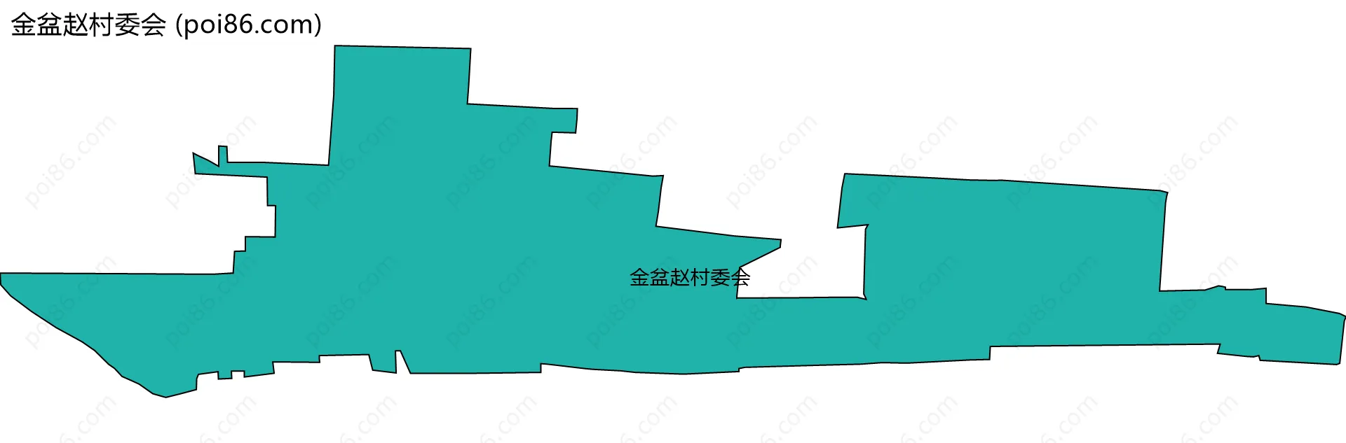 金盆赵村委会边界地图