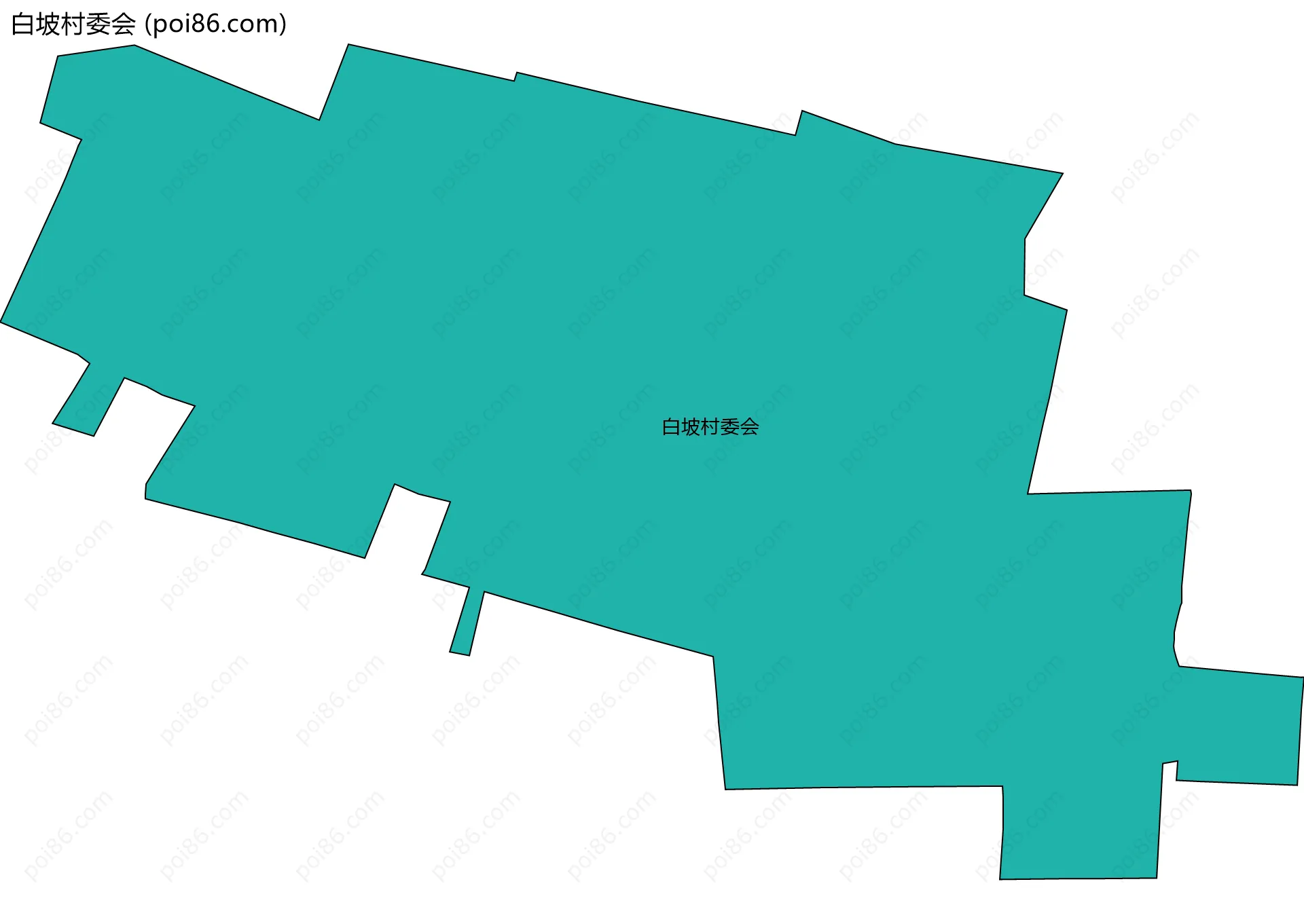 白坡村委会边界地图
