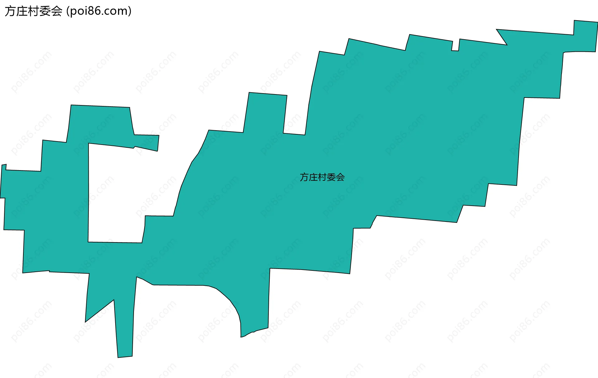 方庄村委会边界地图