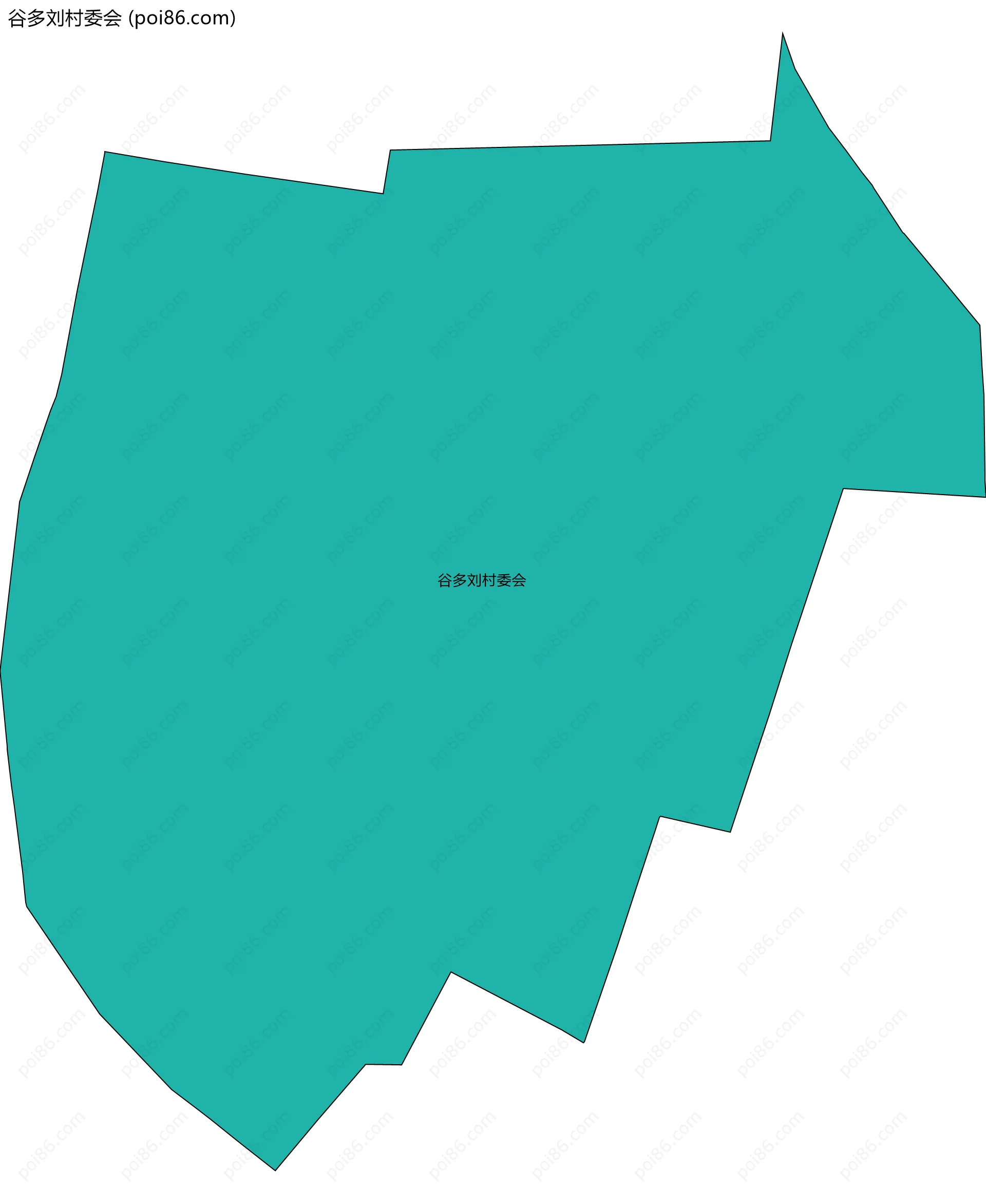 谷多刘村委会边界地图