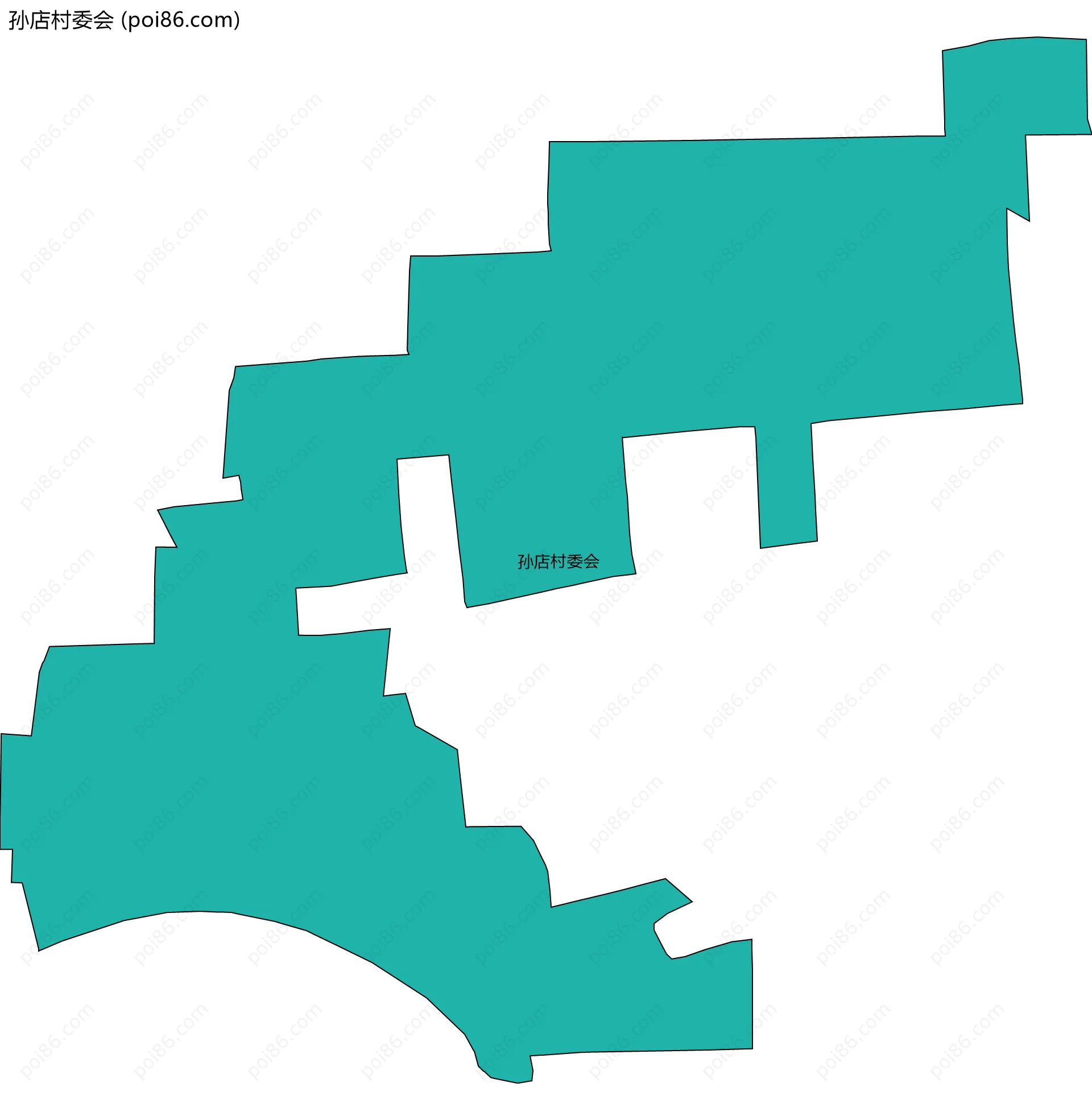 孙店村委会边界地图