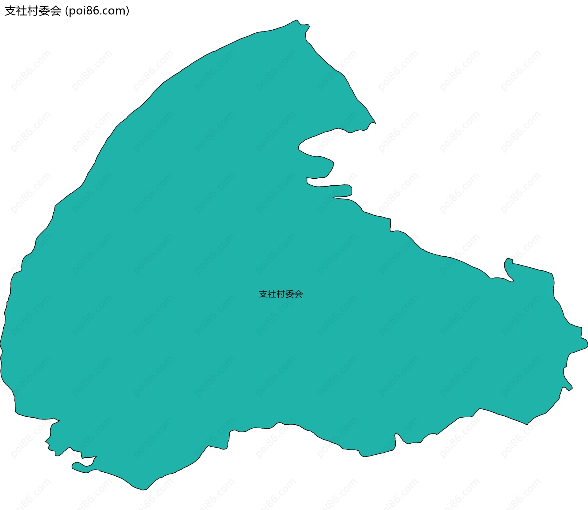 支社村委会边界地图